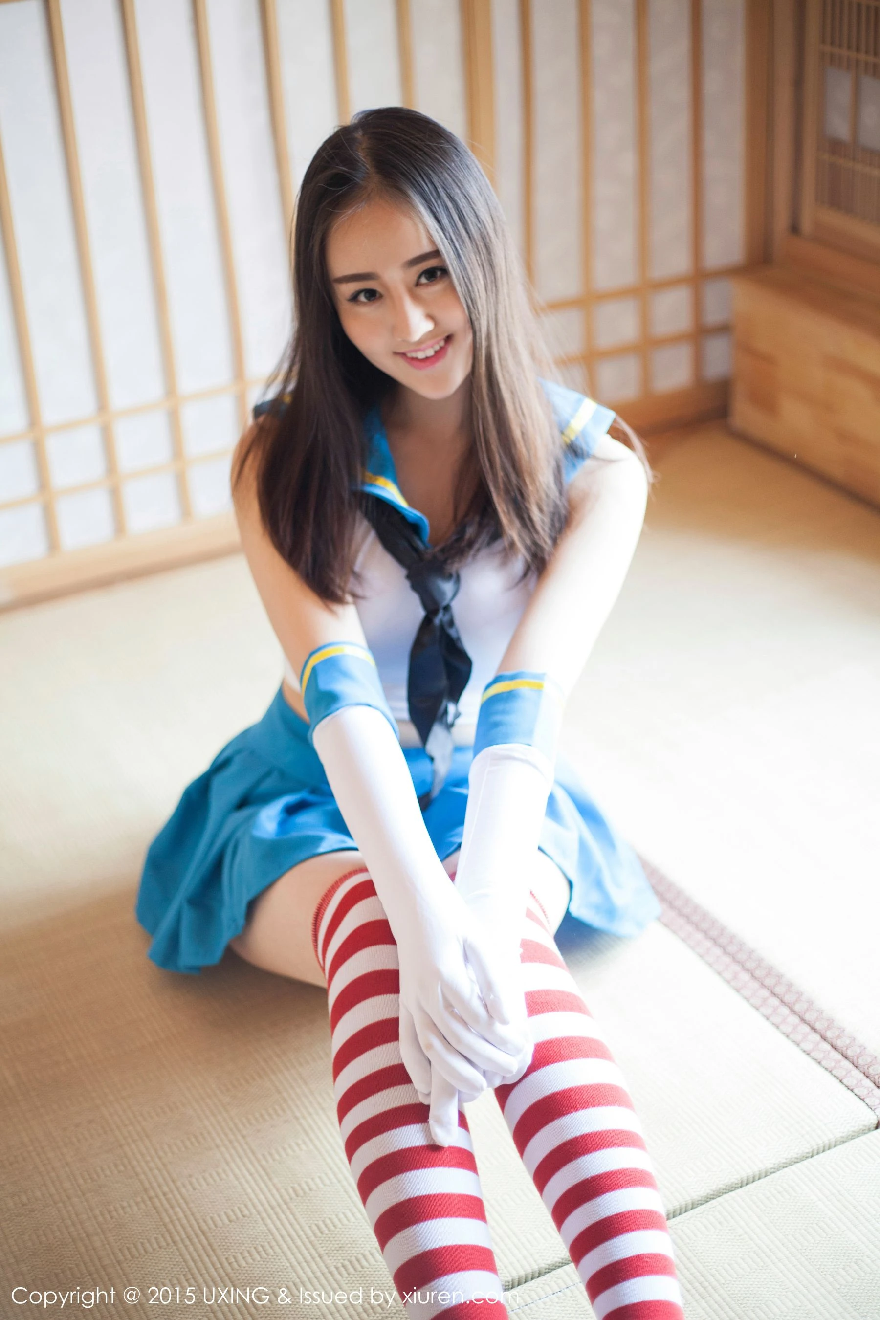 Romi王朝朝 – 美少女校服系列写真集 UXING优星馆 Vol.005 [62P]插图2