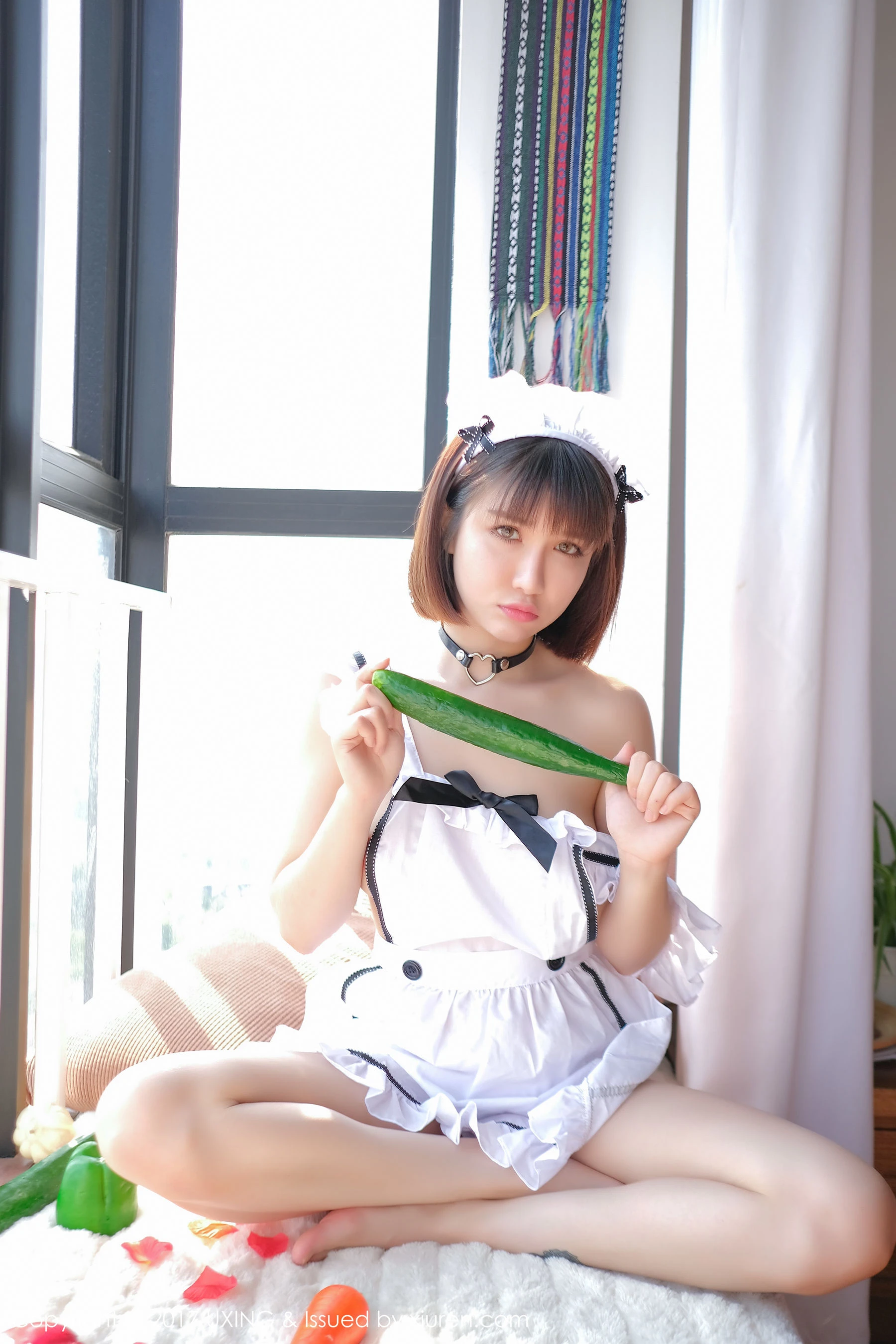 K8傲娇萌萌Vivian《女仆装+黄瓜主题》 优星馆UXING VOL.058 [33P]插图11