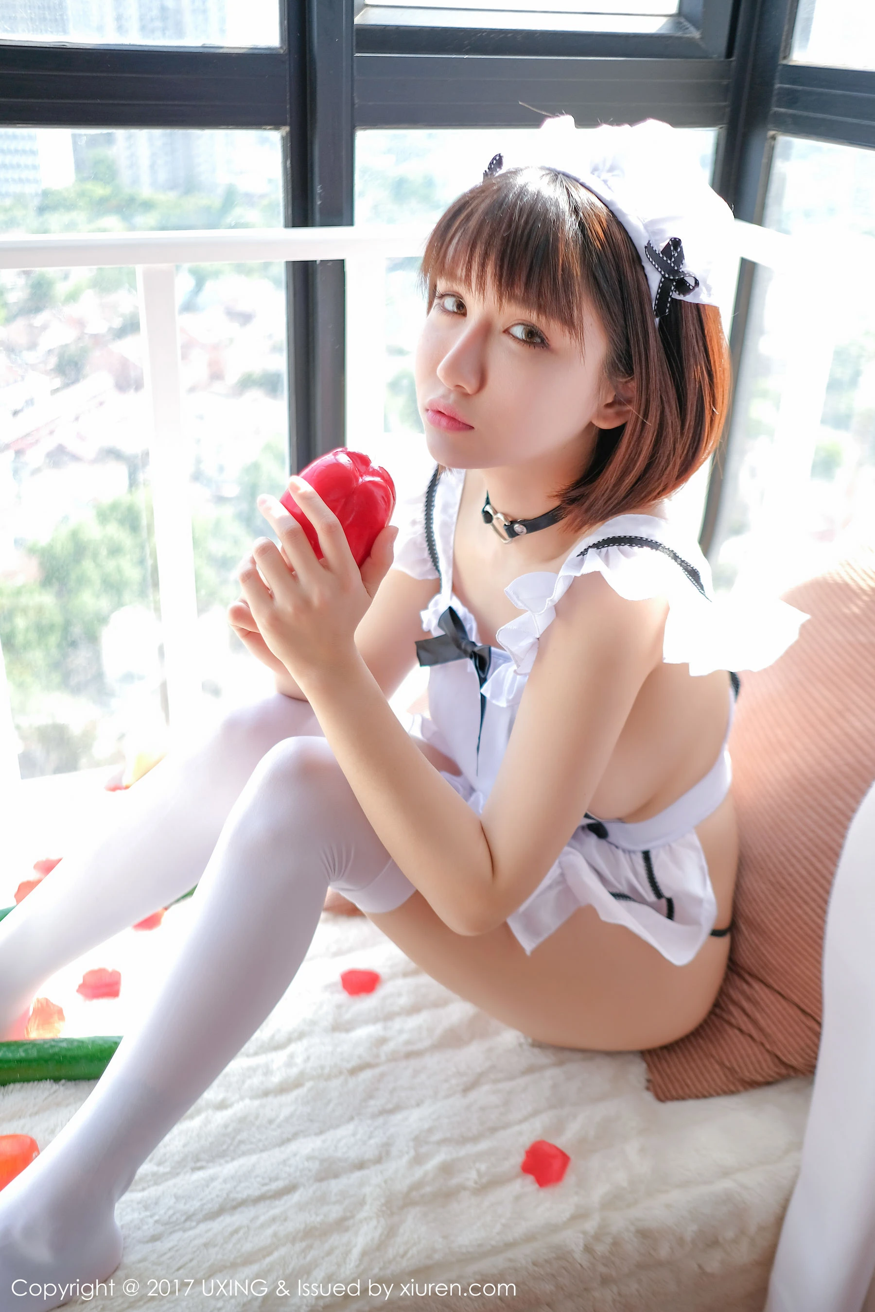 K8傲娇萌萌Vivian《女仆装+黄瓜主题》 优星馆UXING VOL.058 [33P]插图9