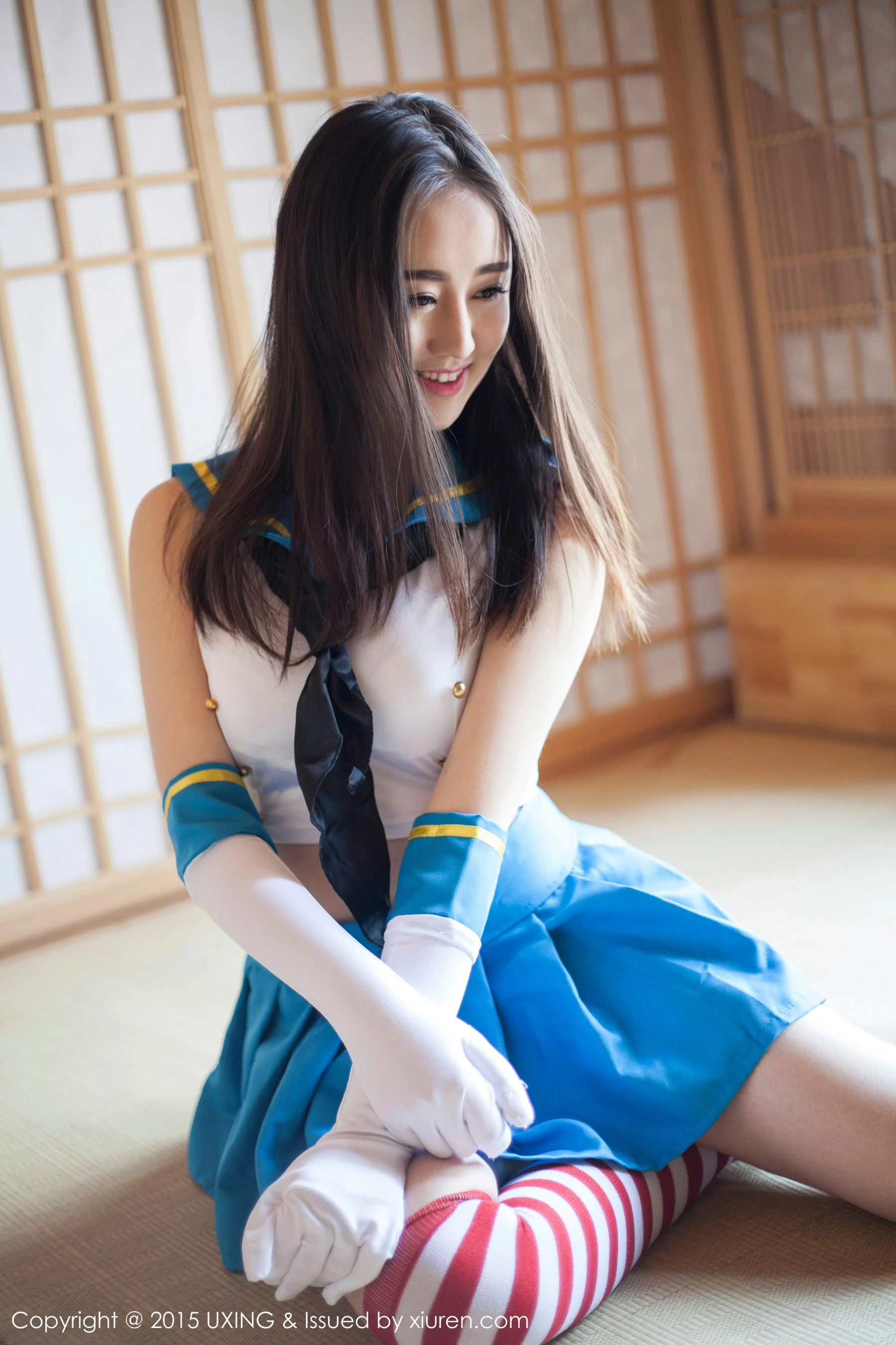 Romi王朝朝 – 美少女校服系列写真集 UXING优星馆 Vol.005 [62P]插图3