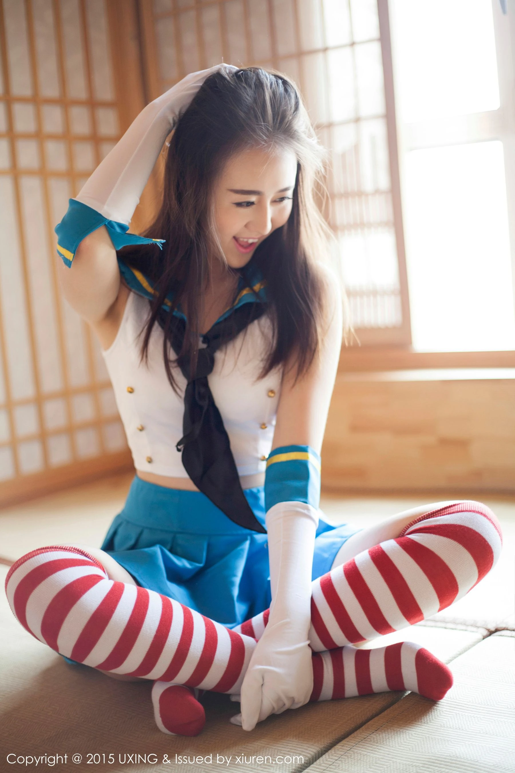 Romi王朝朝 – 美少女校服系列写真集 UXING优星馆 Vol.005 [62P]插图7
