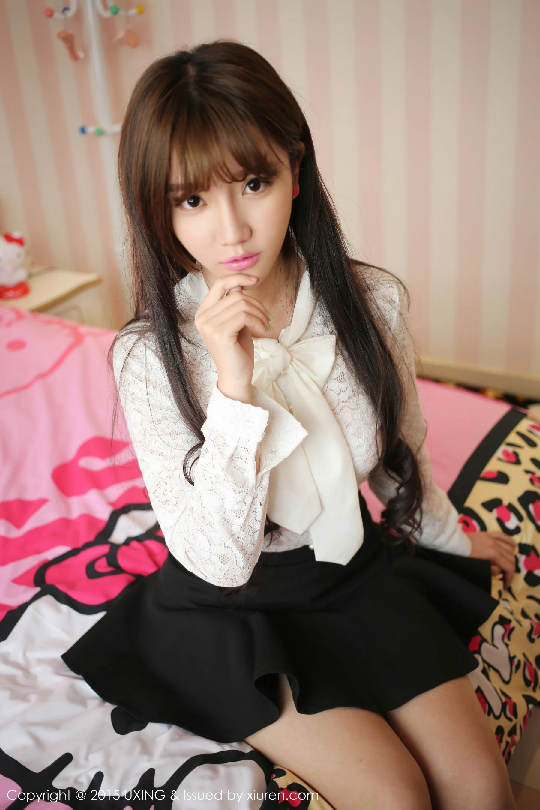 艾西Ashley – 极品清新女神写真集 UXING优星馆 Vol.007 [52P]插图2