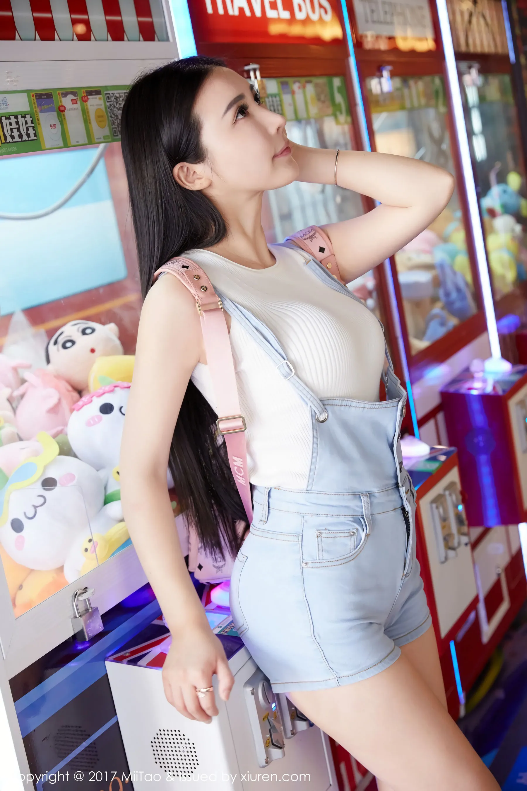 萱萱Cecilia《牛仔女神+街拍》 蜜桃社 Vol.084插图1
