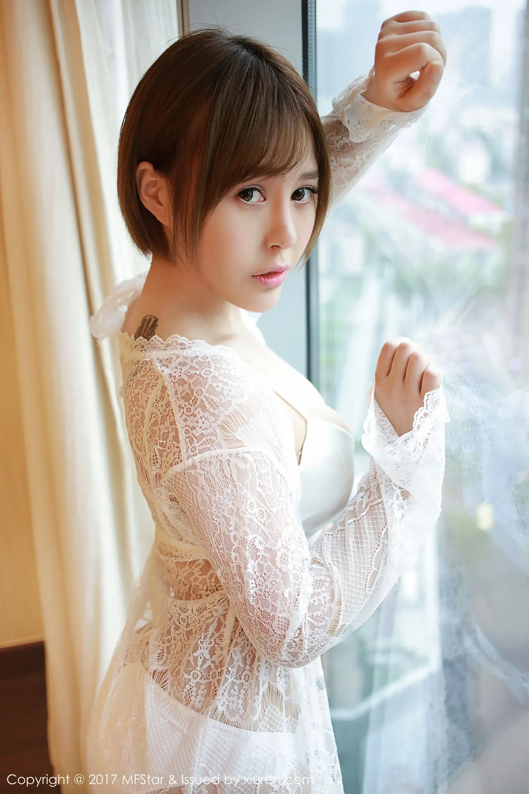 Evelyn艾莉《蕾丝半透内衣》 模范学院 Vol.099插图3