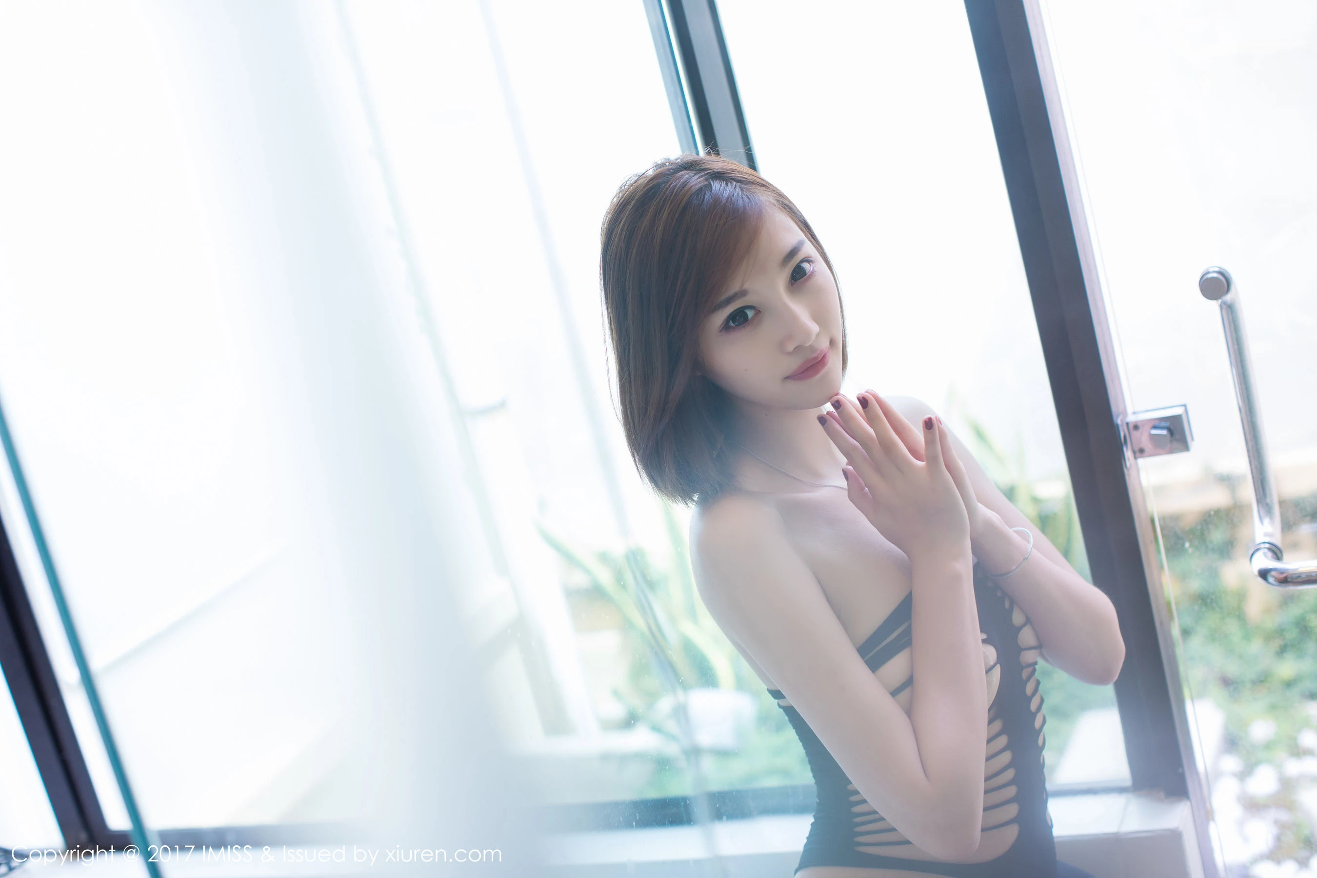 杨晨晨sugar《黑丝美腿+蕾丝内衣诱惑~》 爱蜜社 VOL.161插图3