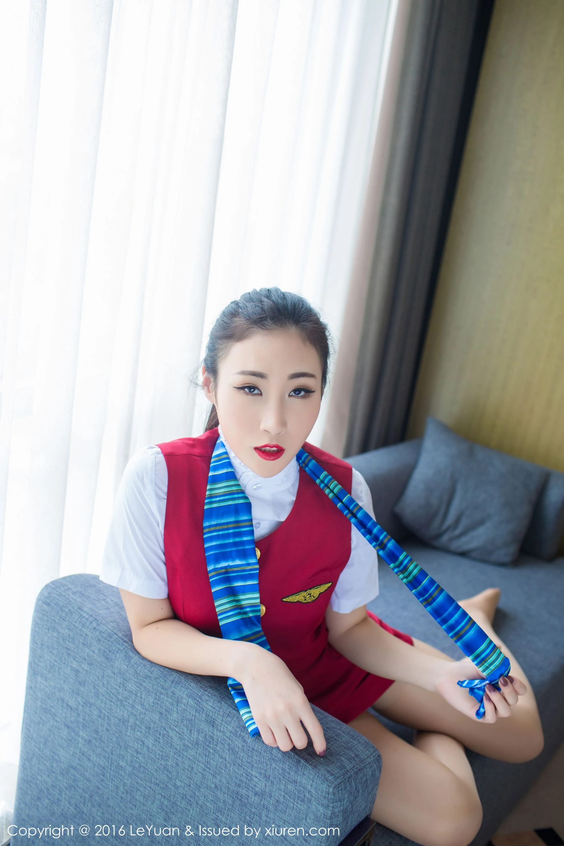 Wendy智秀《空姐制服+诱惑丝袜》 星乐园LeYuan Vol.021 [47P]插图11