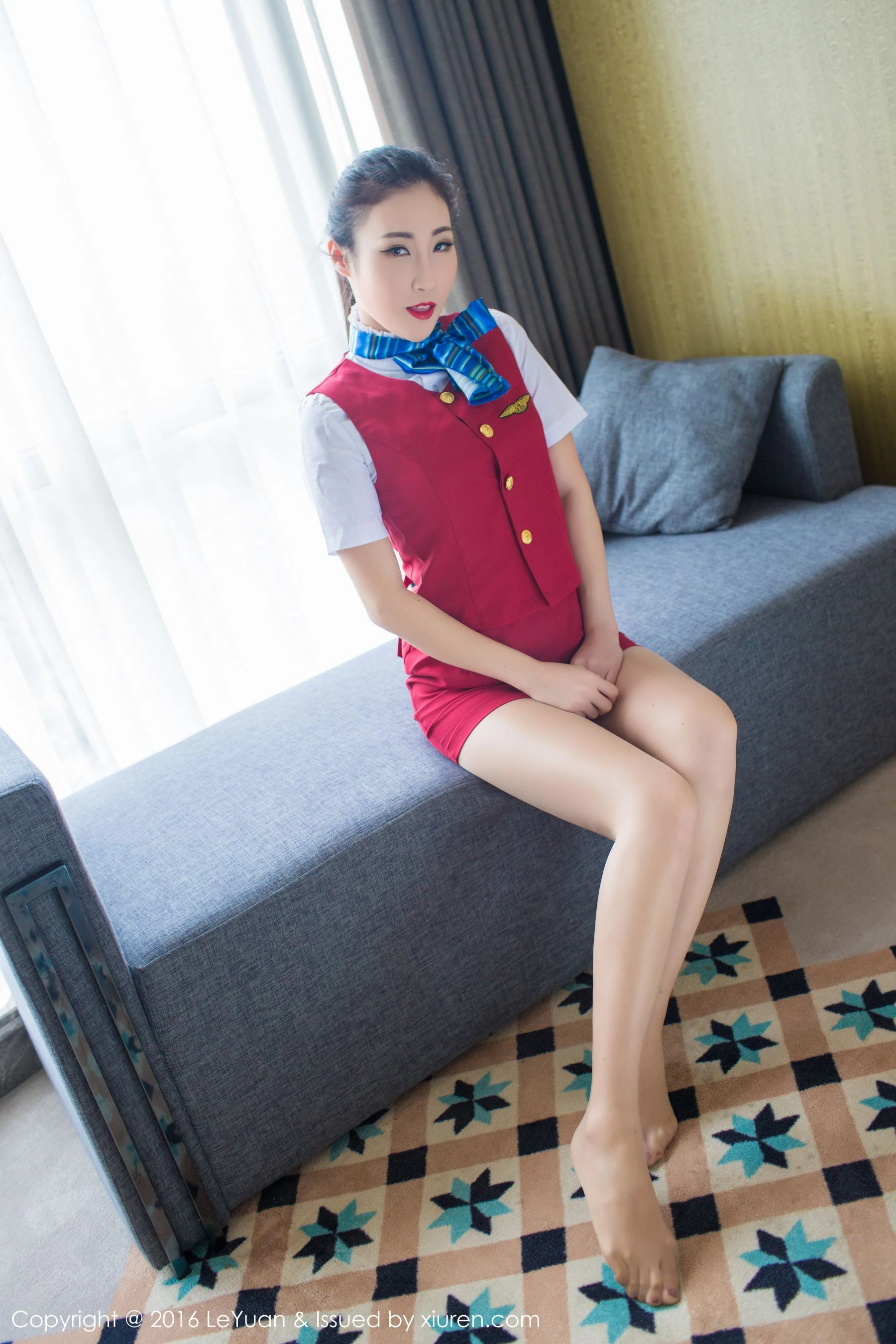 Wendy智秀《空姐制服+诱惑丝袜》 星乐园LeYuan Vol.021 [47P]插图2