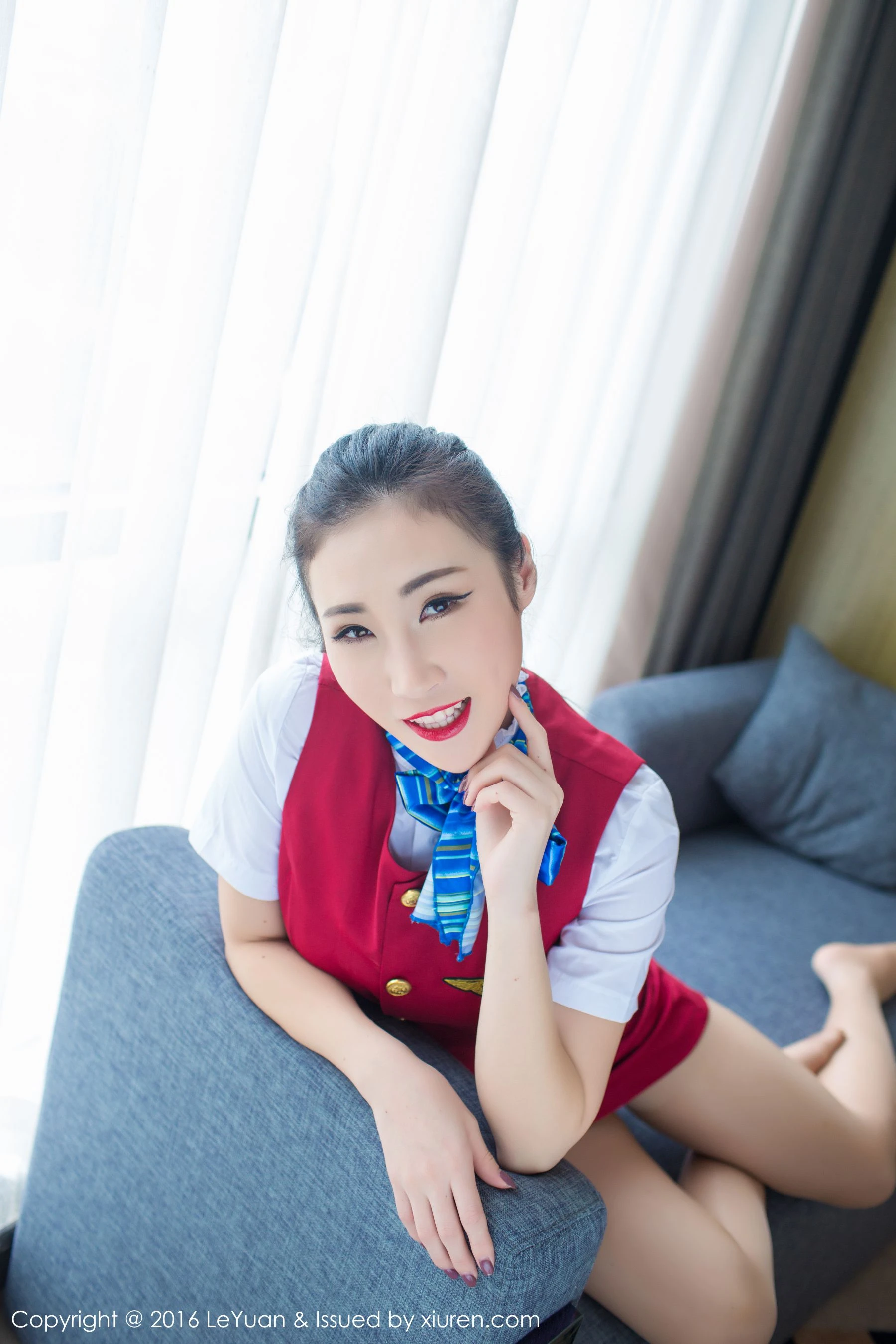 Wendy智秀《空姐制服+诱惑丝袜》 星乐园LeYuan Vol.021 [47P]插图8