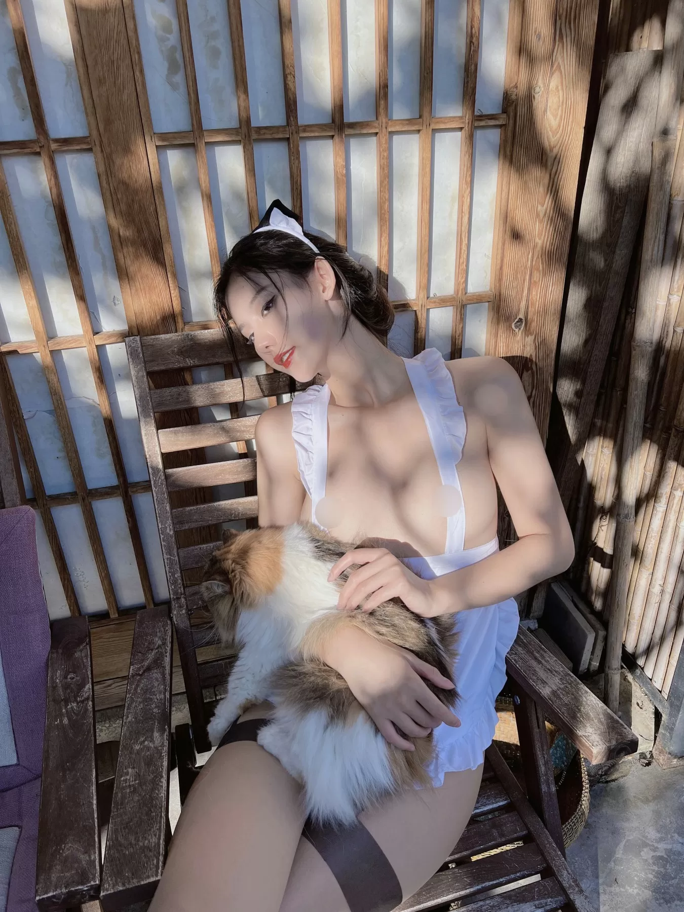 就是阿朱啊 – 女仆与猫 [40P]高清在线免费欣赏–微密图社-微密图社