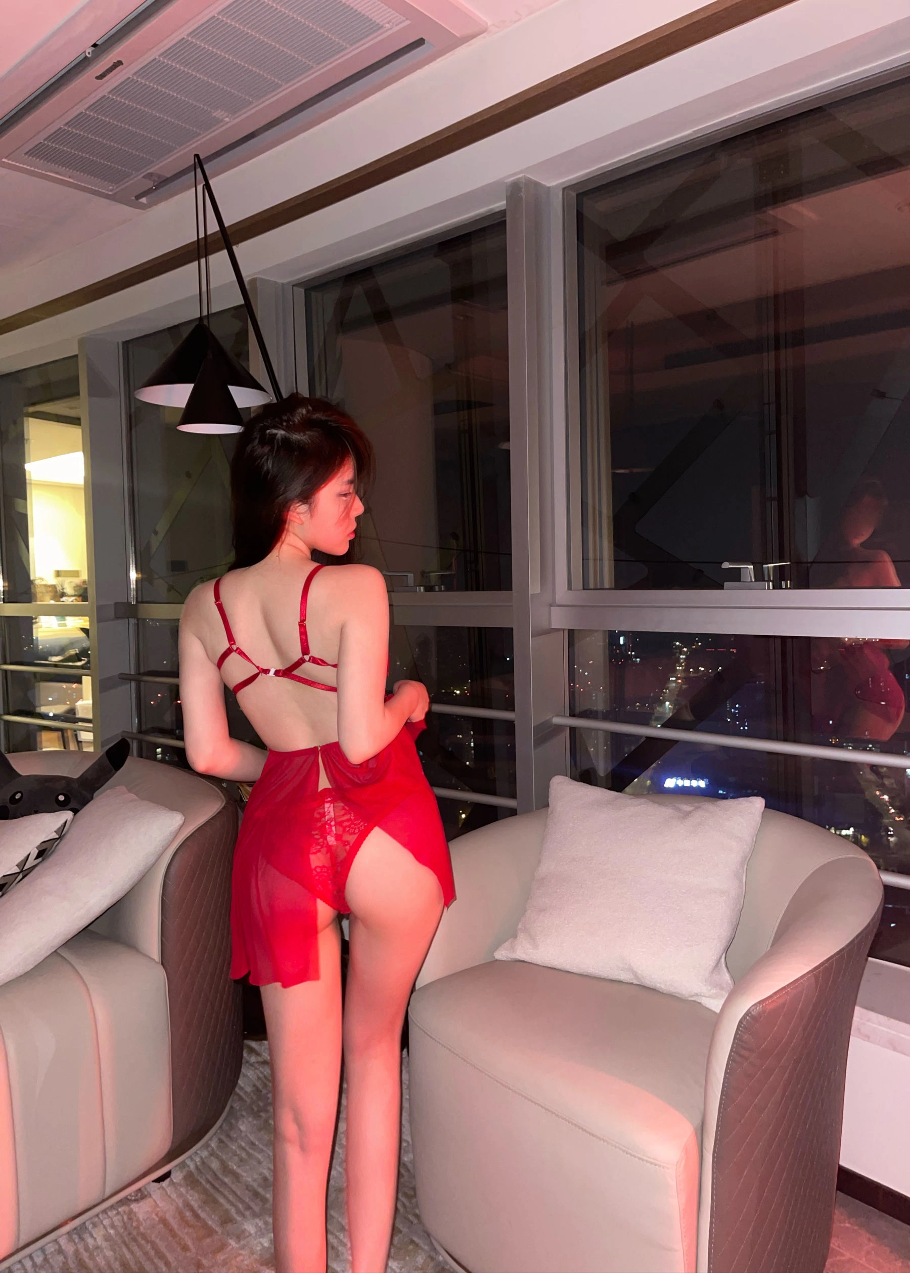 奔跑的晶骡儿 – 红裙插图6