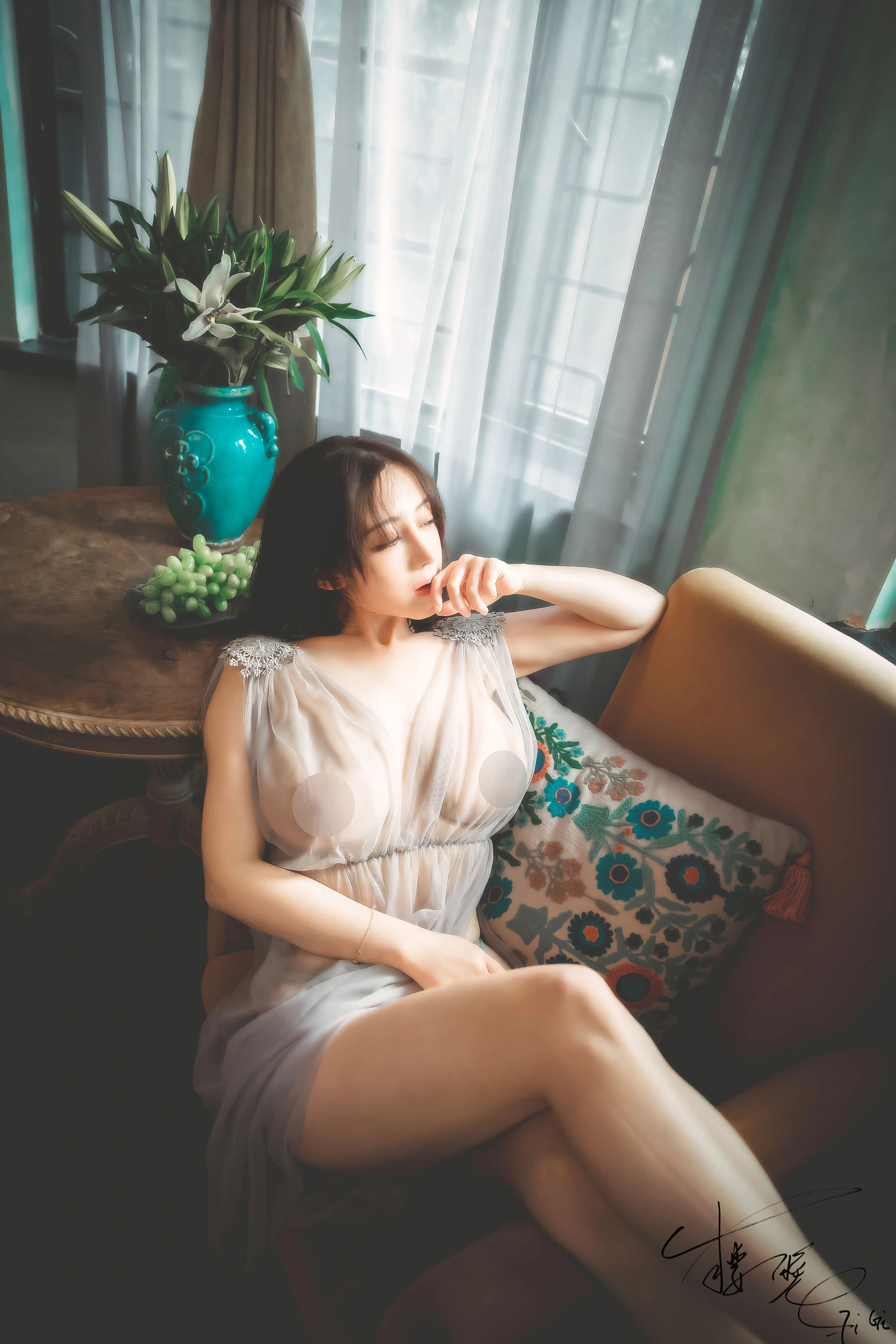 网络红人樱晚gigi – 薄纱插图6