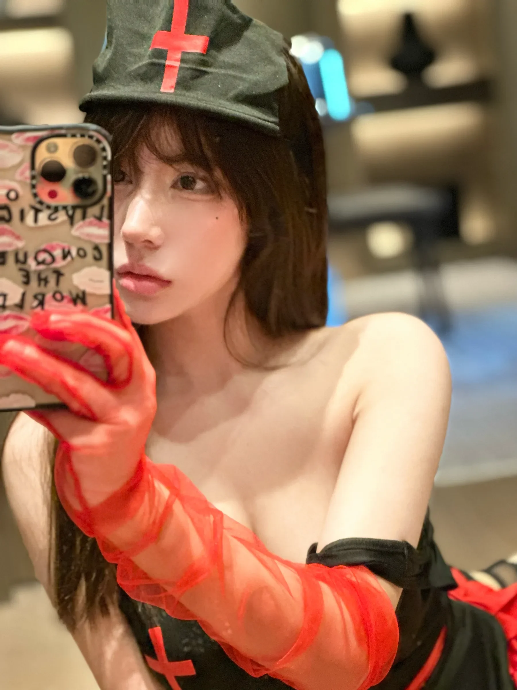奔跑的晶螺儿 – 黑红情趣 [67P]高清在线免费欣赏–微密图社-微密图社