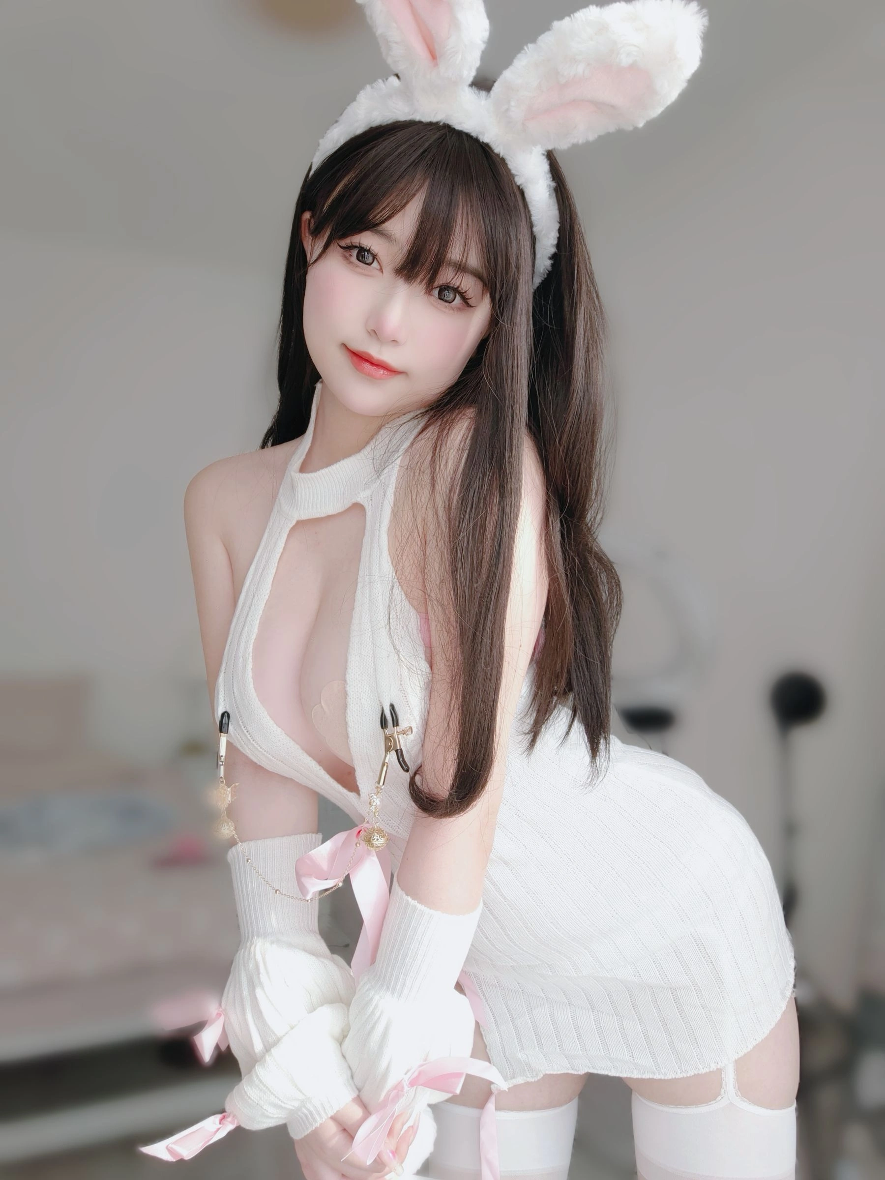 女主K – 白丝兔女郎插图4