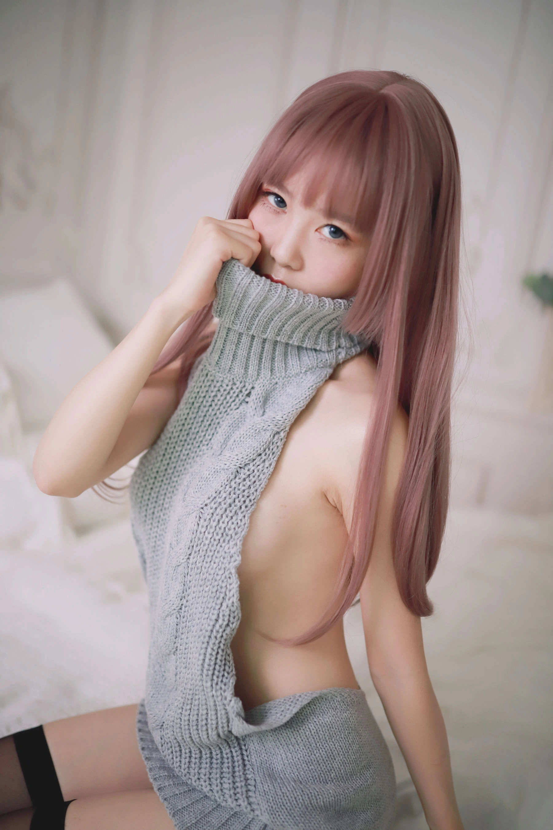 抖娘-利世 – 漏背毛衣插图4