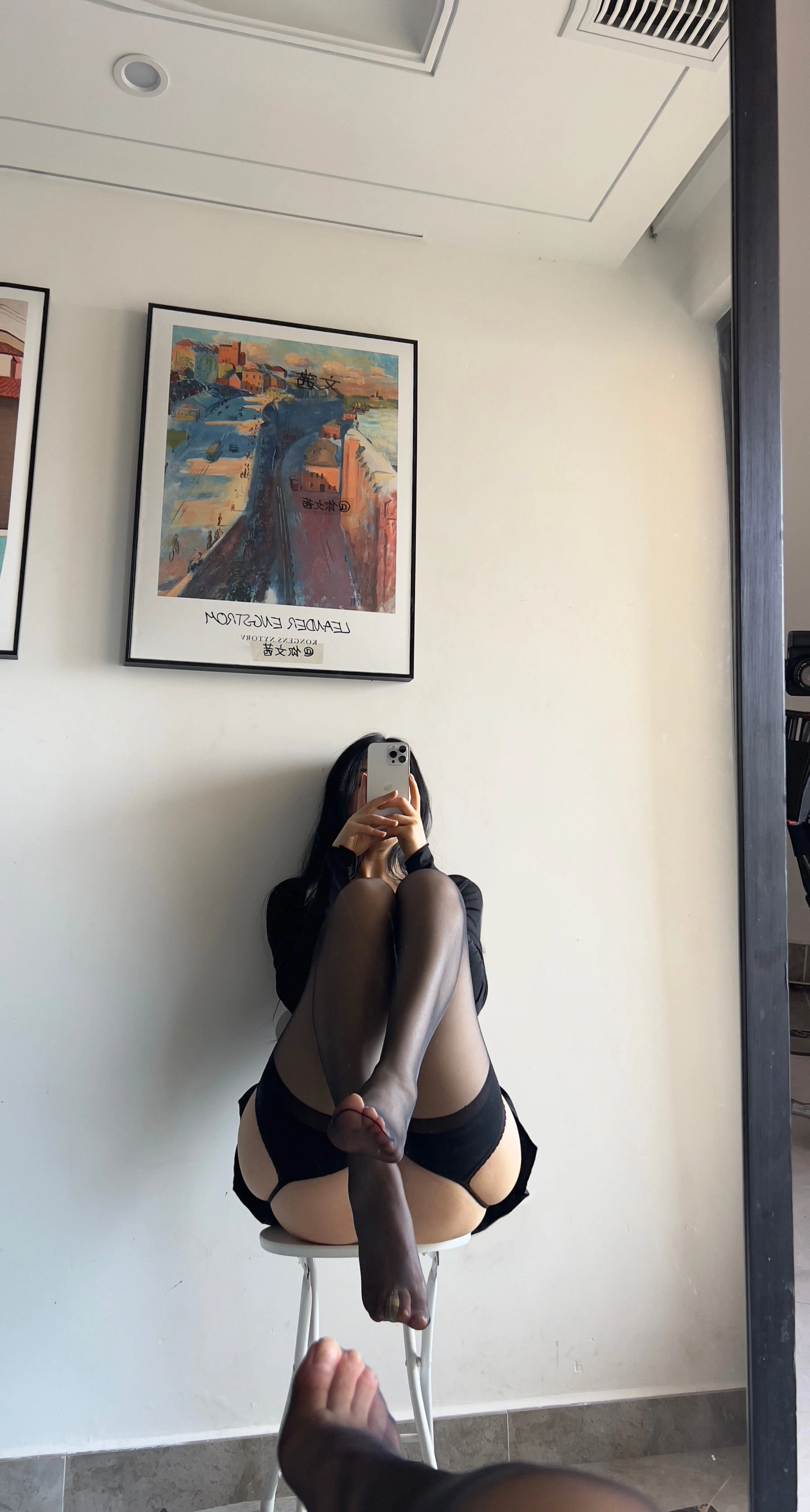 Cool文茜 – 吊带黑色插图2