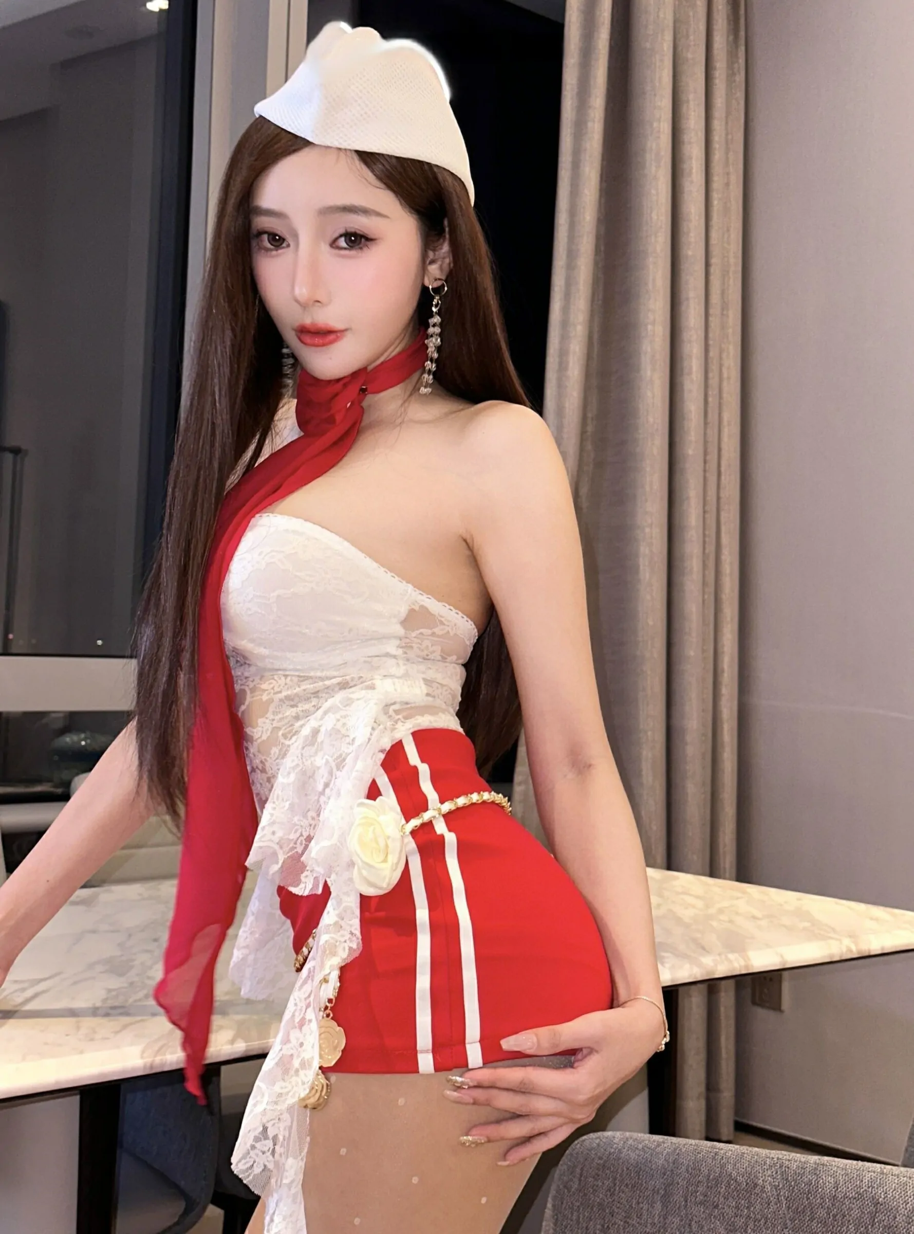 王馨瑶Yanni - 私拍性感白色蕾丝 [72P]插图5