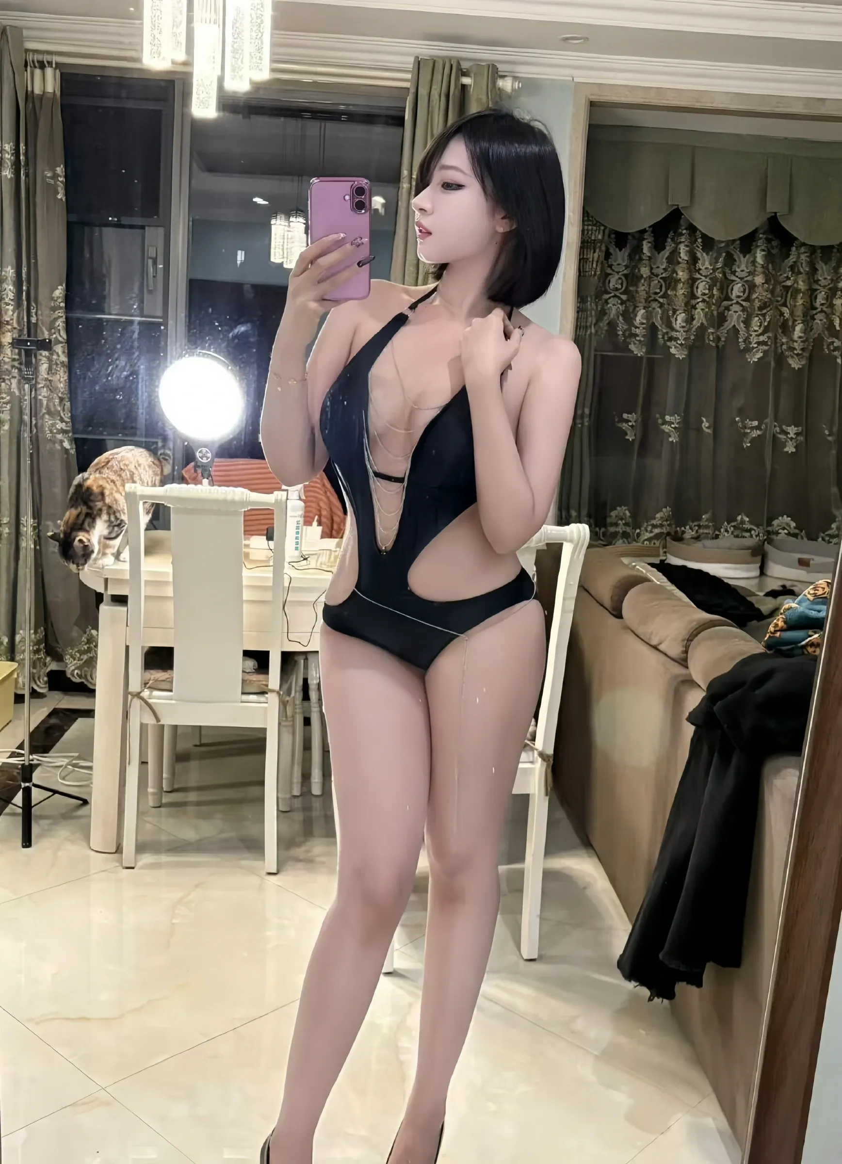 鹅鹅 - 连体比基尼泳装 [21P]插图2