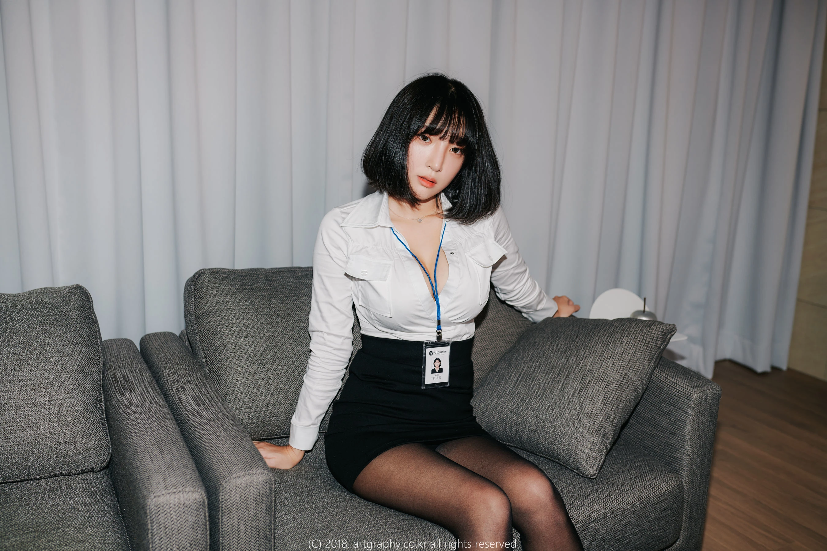 [ARTGRAVIA] VOL.042 姜仁卿 – 黑丝制服+女仆诱惑插图6