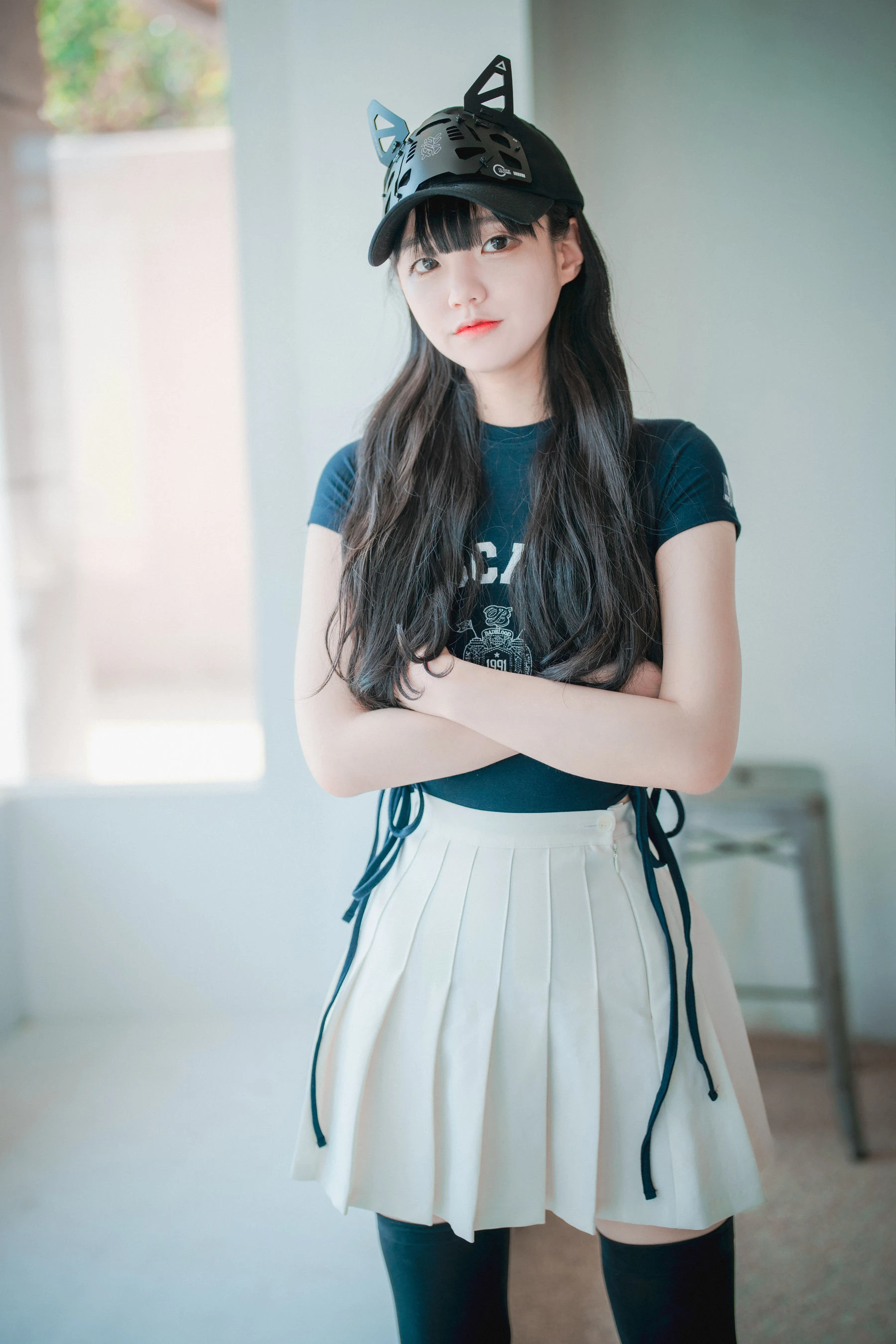 [DJAWA] Jeong Jenny – Classic Athletic Girl in Navy Blue插图2