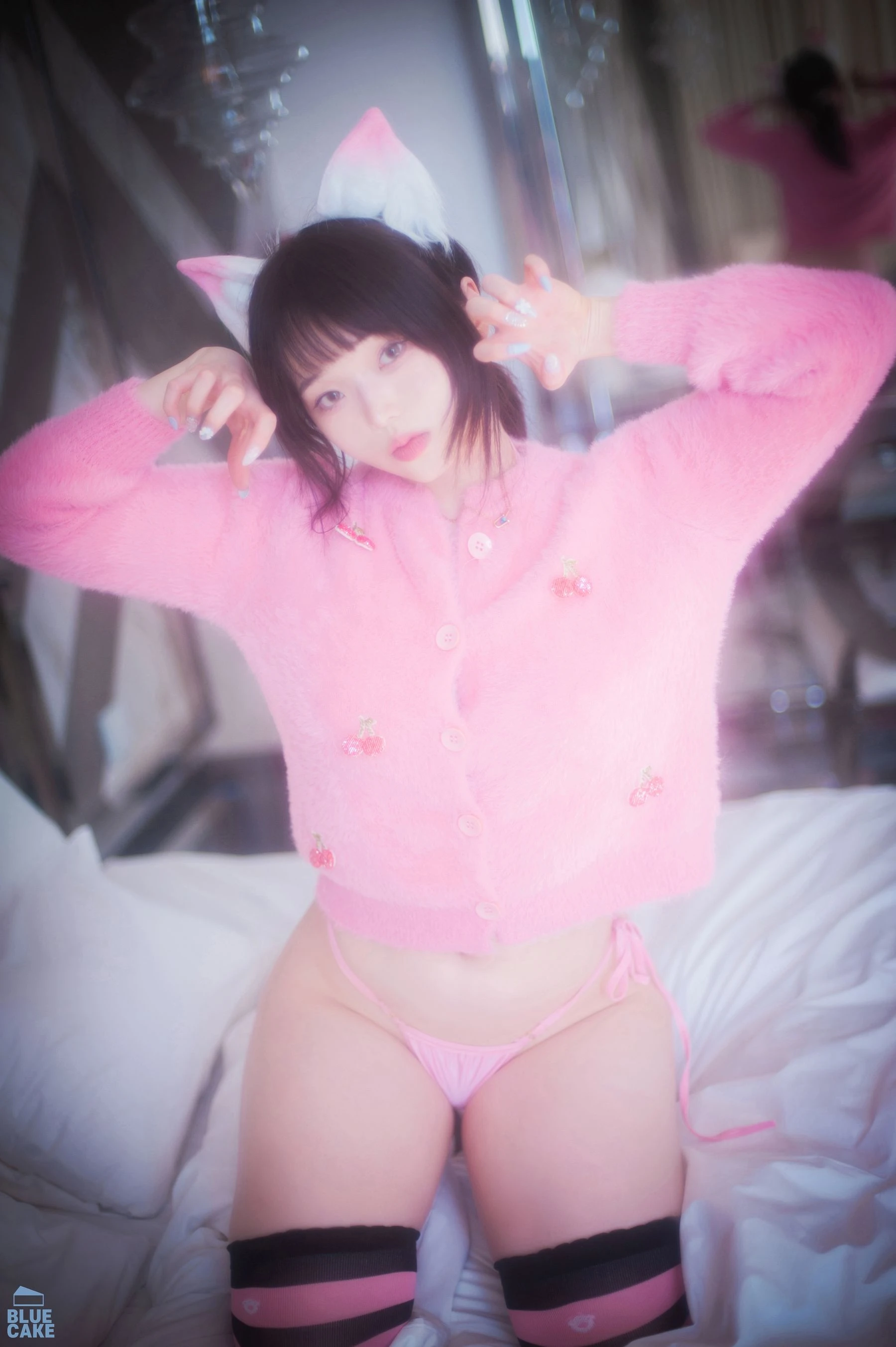 [BLUECAKE] Bambi – Naughty Cats Pink & Mint插图1