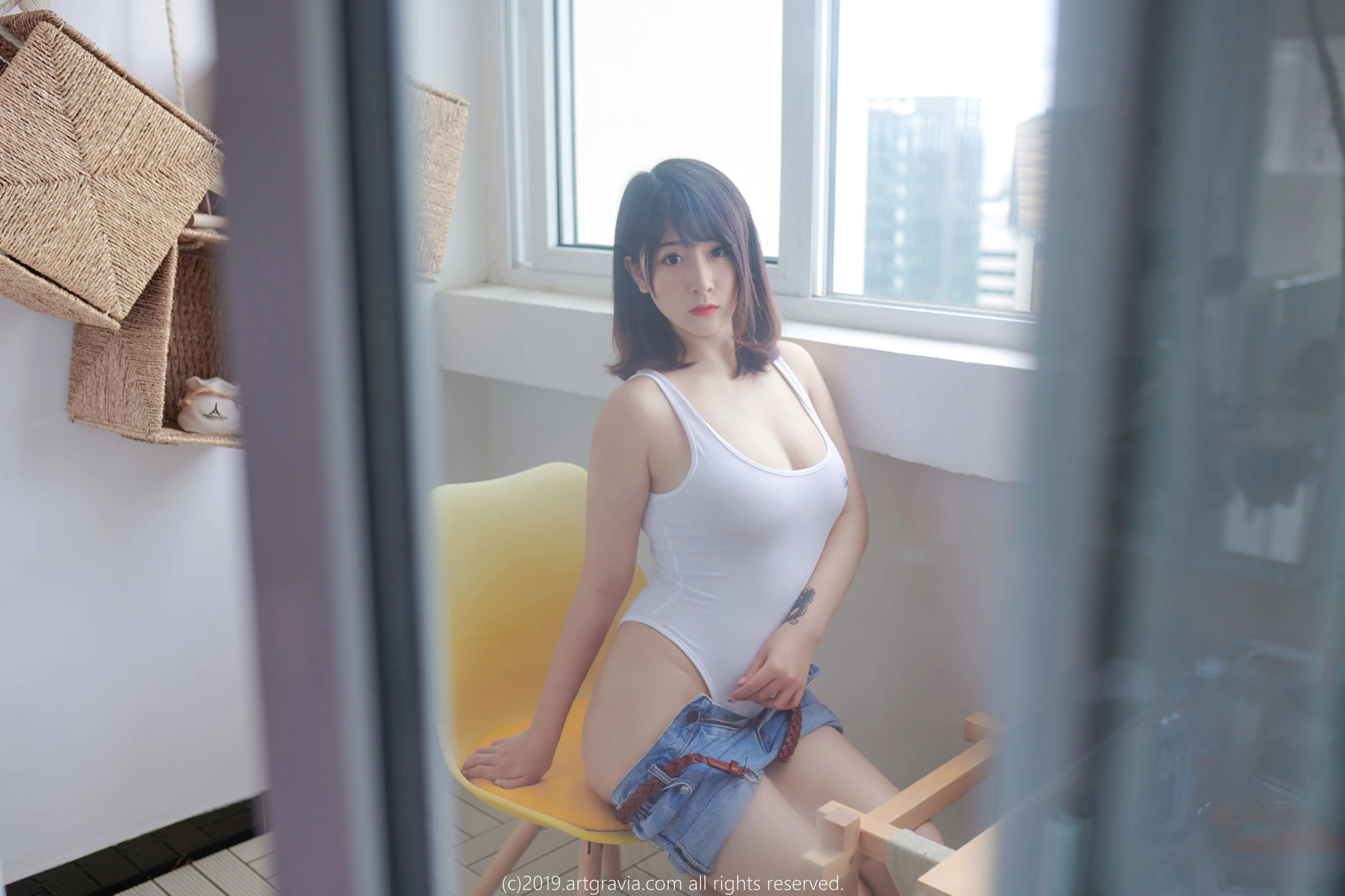 [ARTGRAVIA] 猫九酱Sakura 高叉连体衣&齐逼小短裙高清在线免费欣赏–微密图社-微密图社