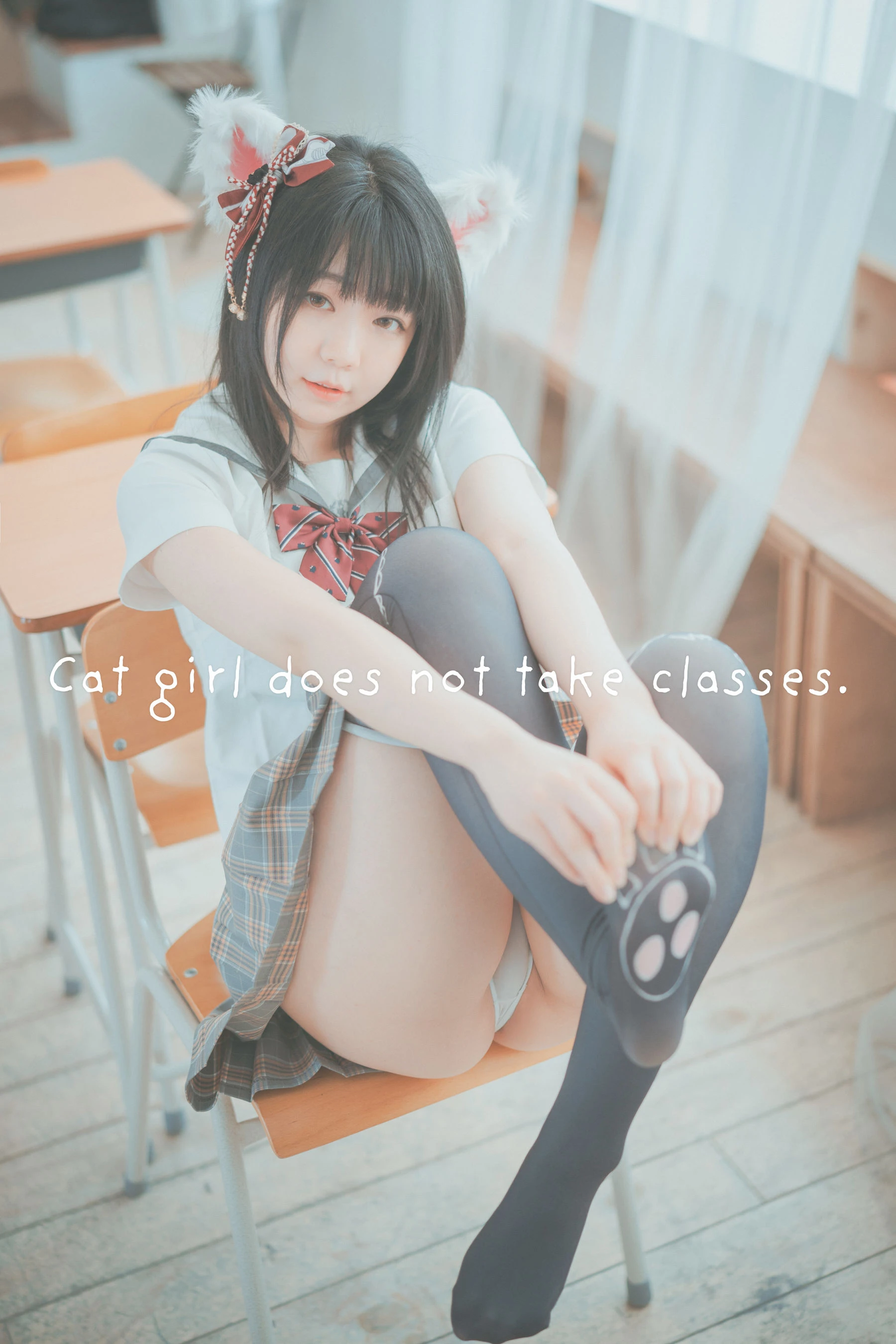 [DJAWA] Pian – Cat girl does not take classes高清在线免费欣赏–微密图社-微密图社