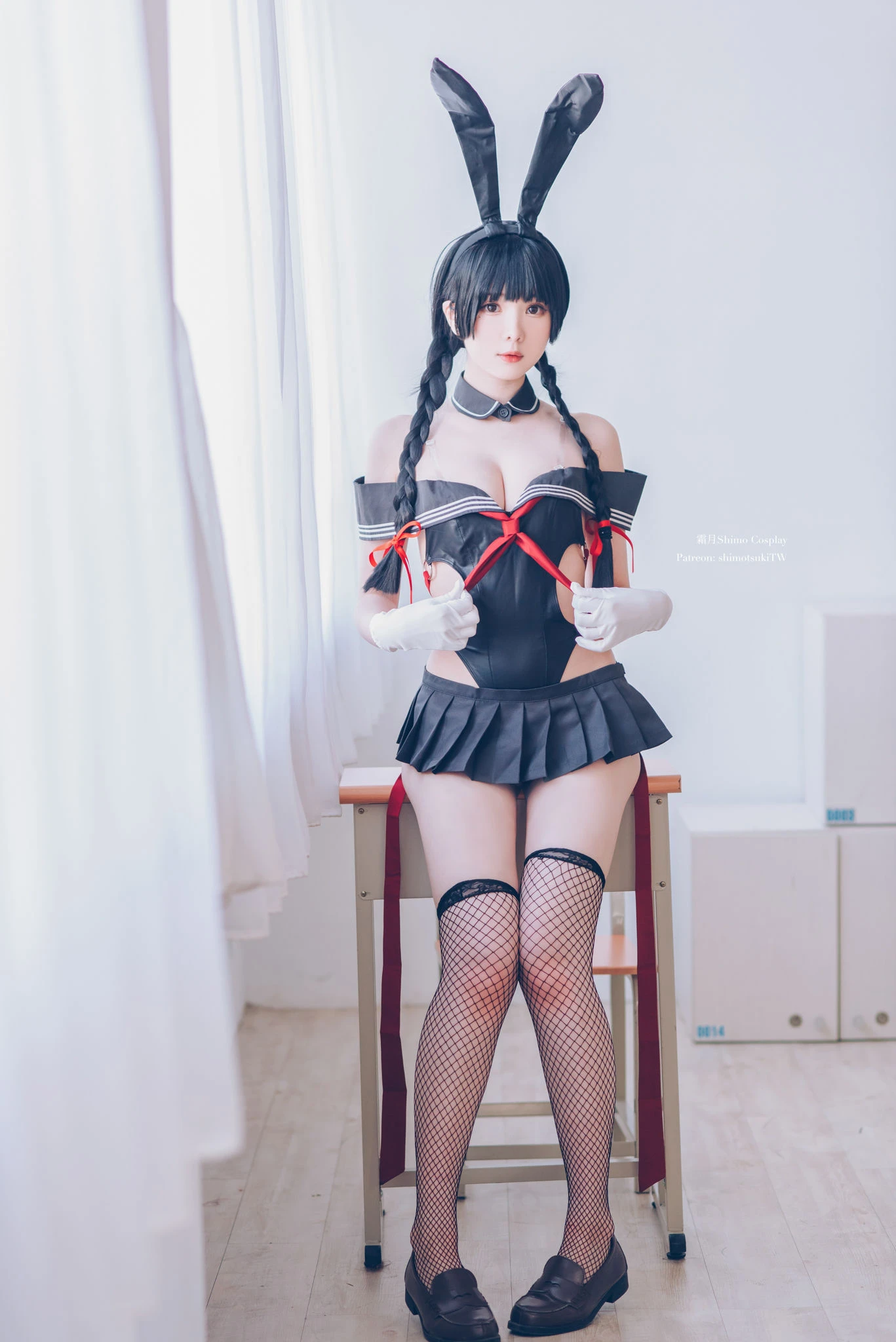 微博妹纸霜月shimo – 卯月桃子 水手服兔女郎插图7