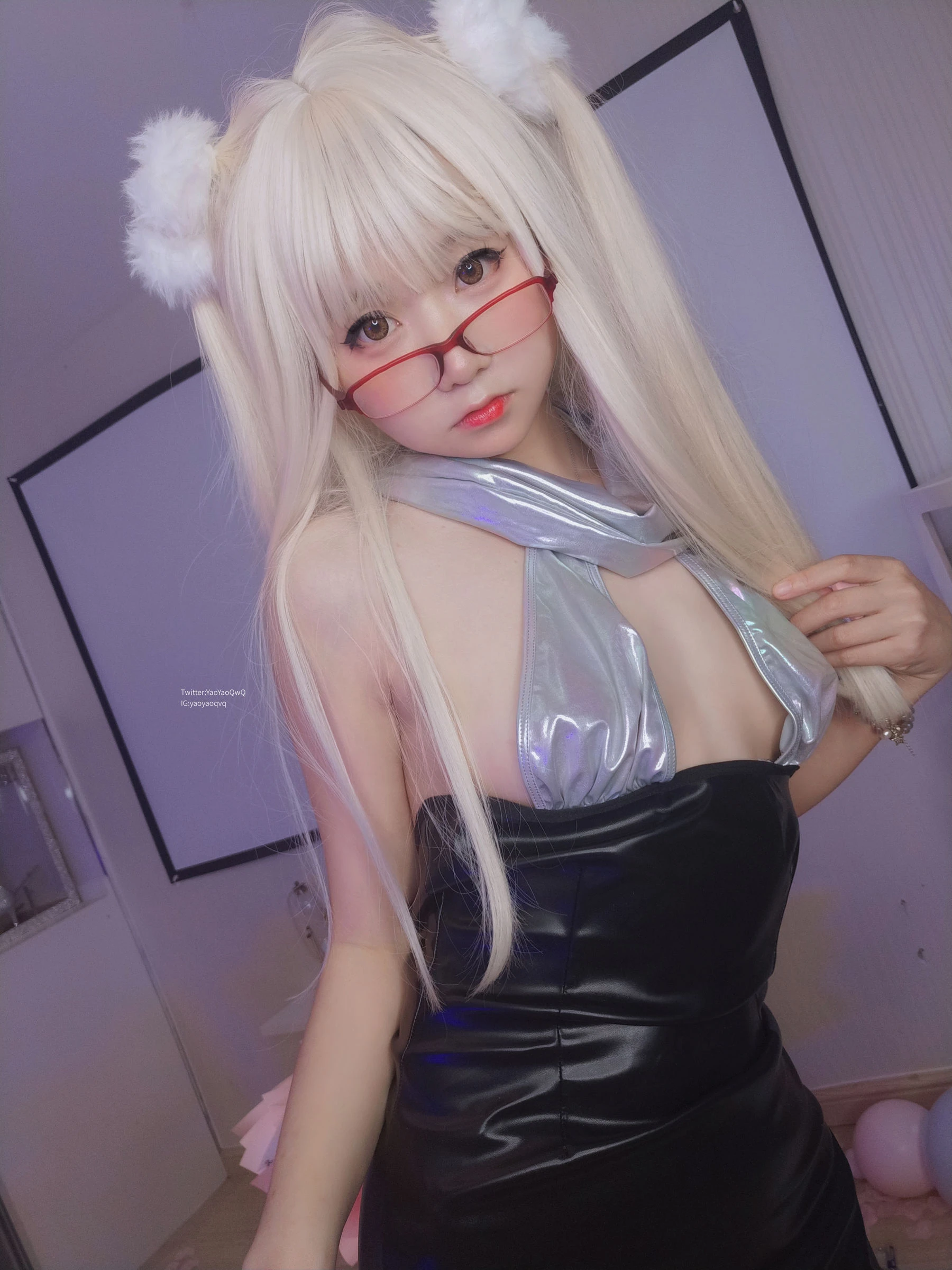萌妹子Coser摇摇乐yoyo fantia 黑丝猫女插图4