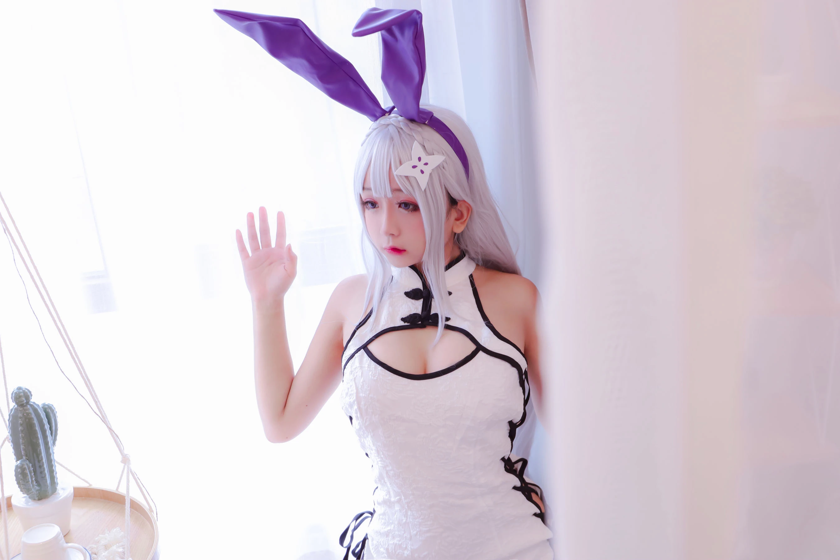 Cosplay日奈娇 白旗袍 [42P]插图5