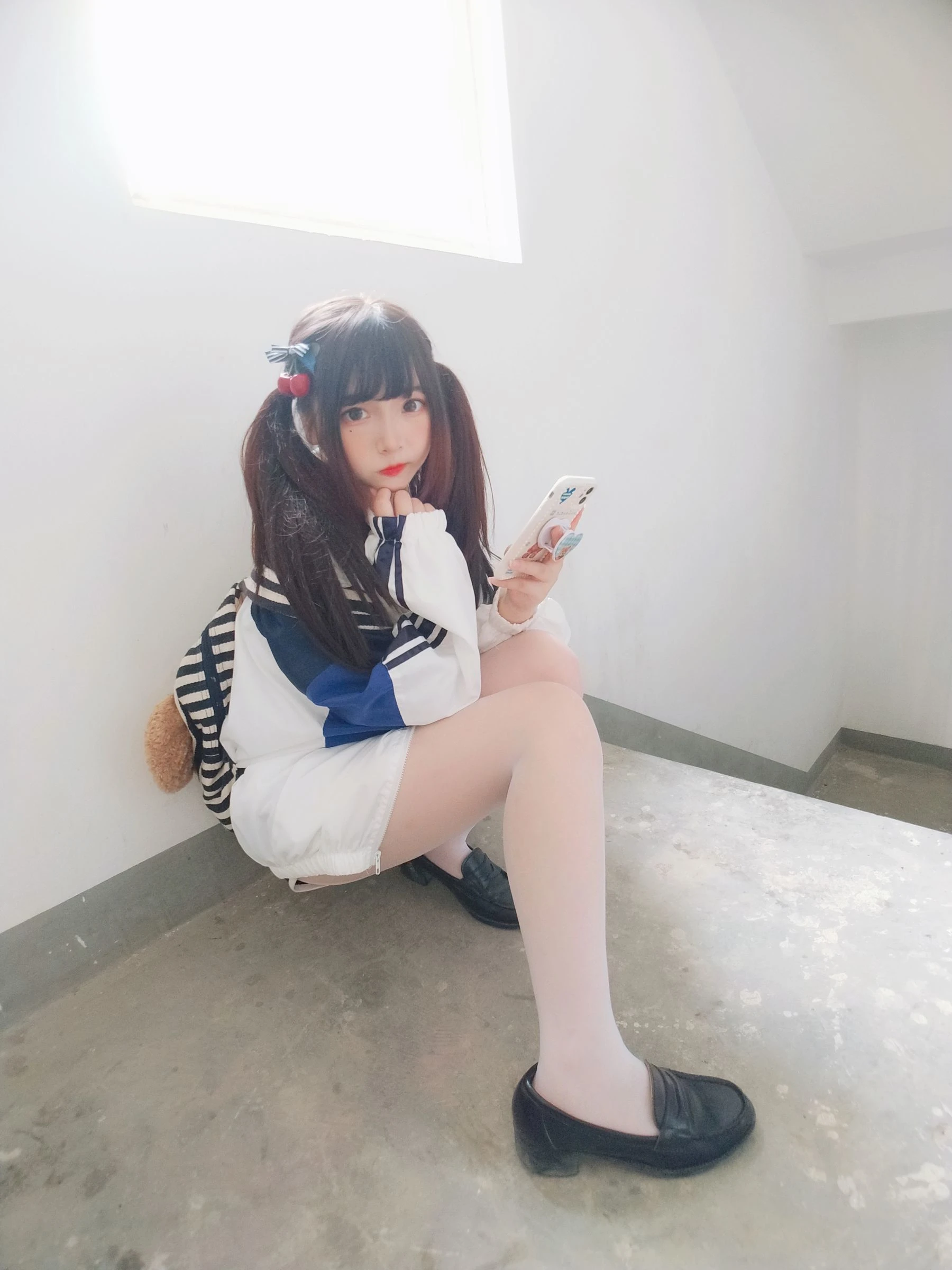 二次元美女古川kagura – 白丝体操运动服插图8