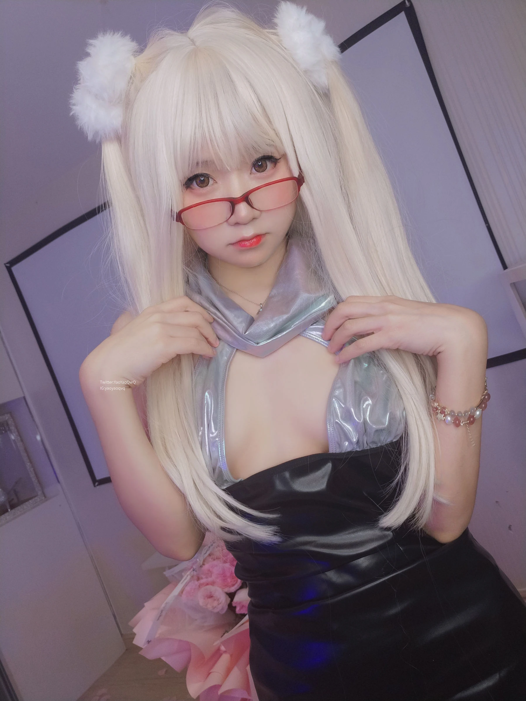 萌妹子Coser摇摇乐yoyo fantia 黑丝猫女插图5