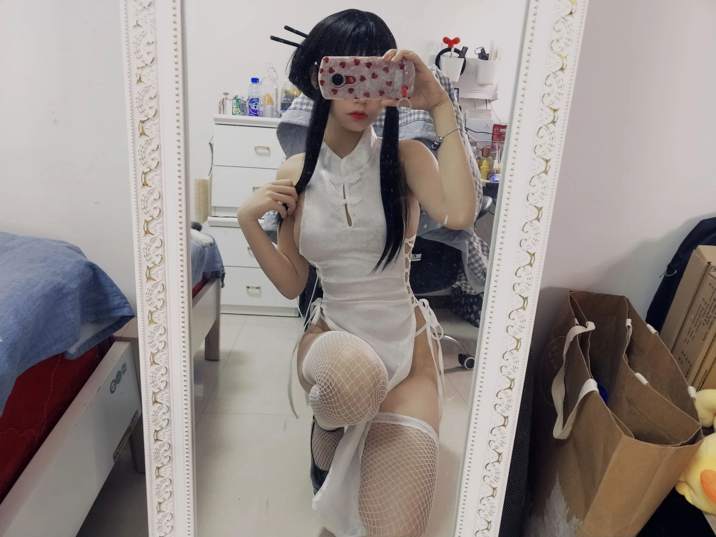 猫君君MaoJun – 绑带旗袍 [16P]插图3