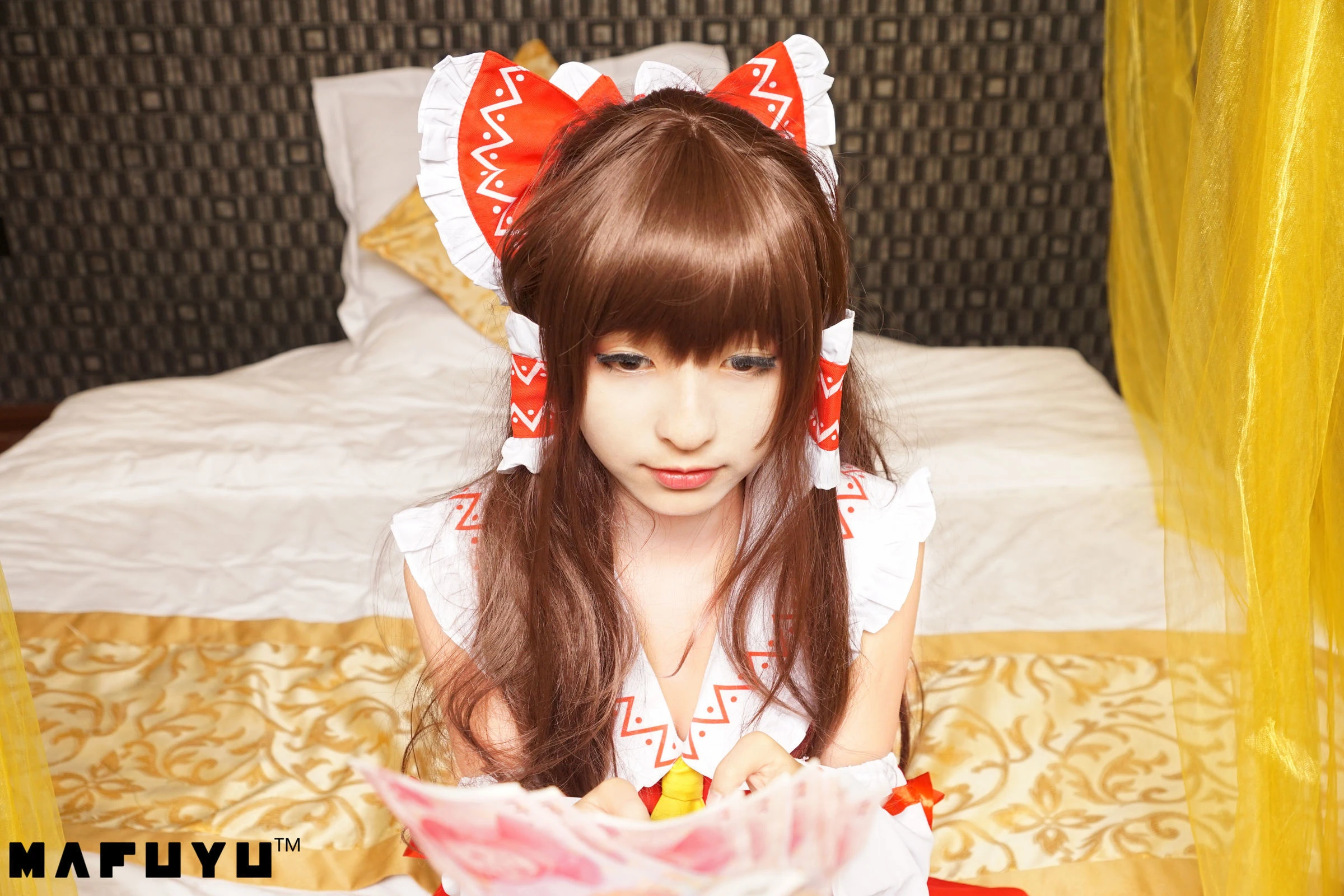 神楽板真冬 COS Reimu猫娘系列套图插图6