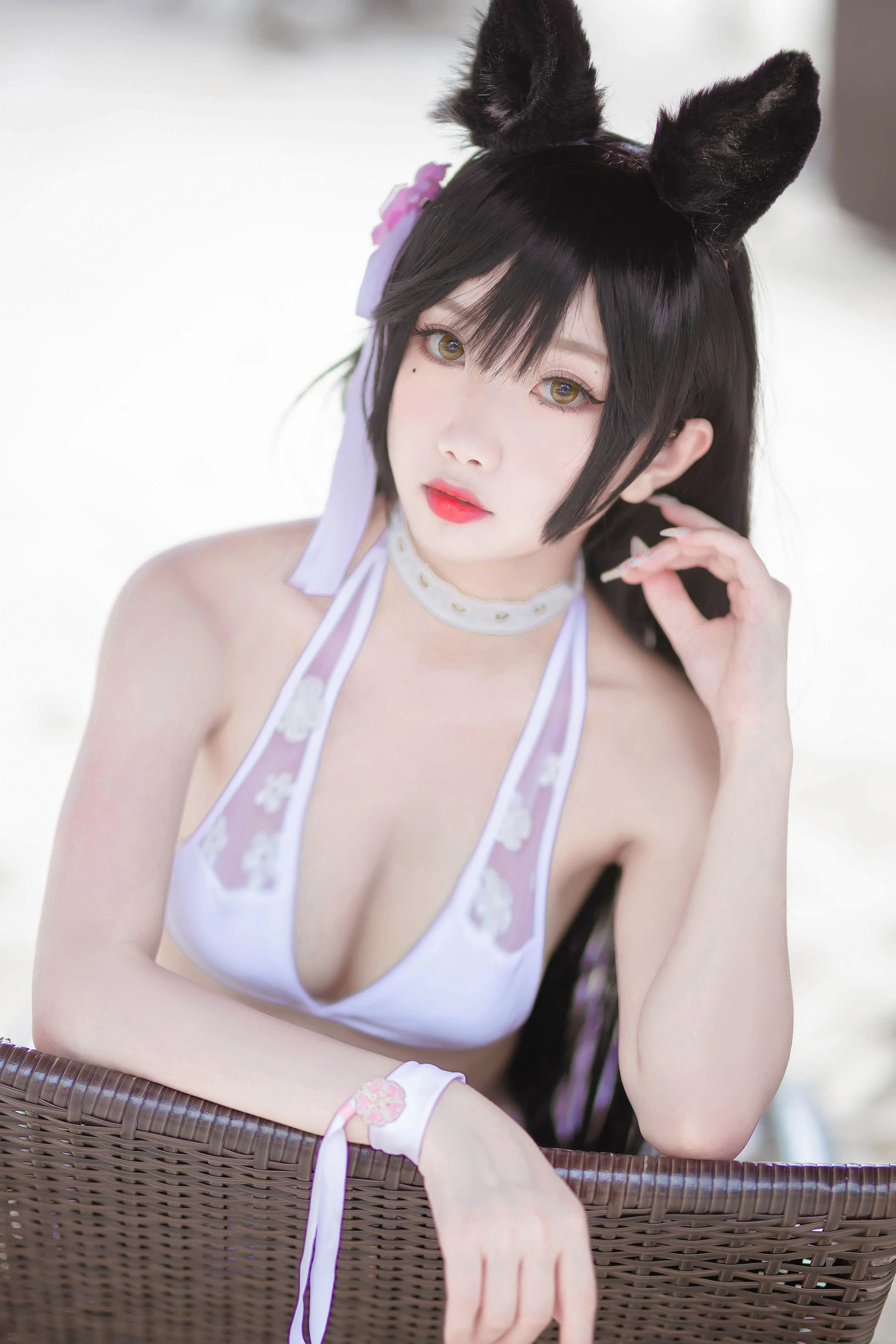 鬼畜瑶 – 泳装猫女外拍插图3