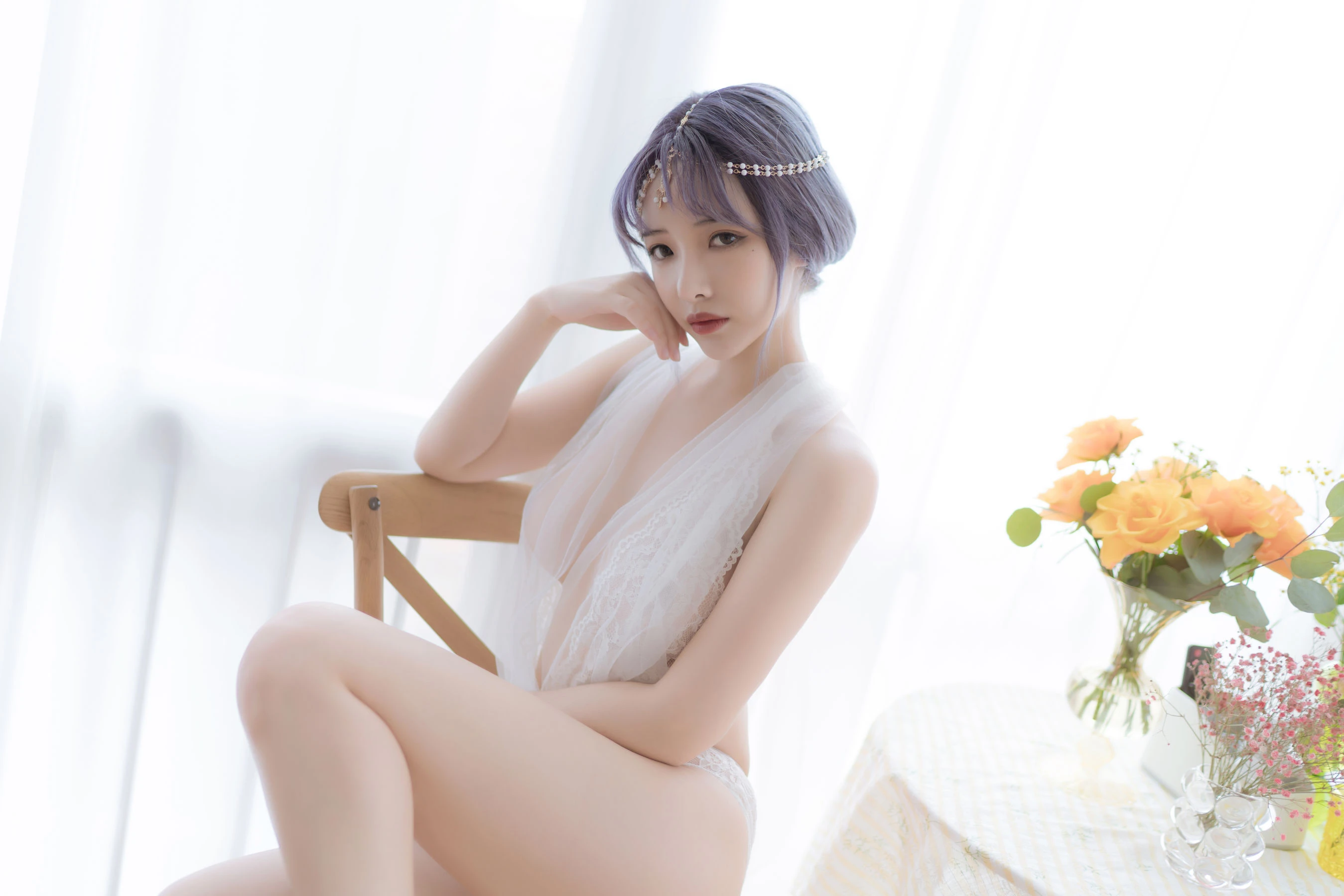动漫博主雯妹 – 白色希腊插图3