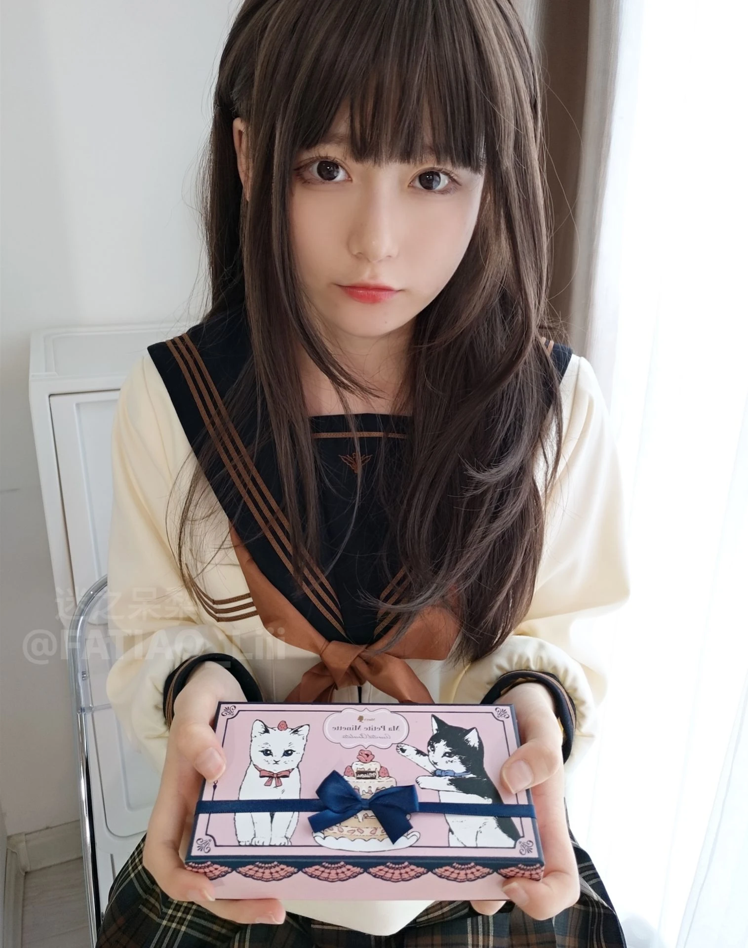 迷之呆梨(发条少女)[fantia] – 黒いタイツをはいている插图4