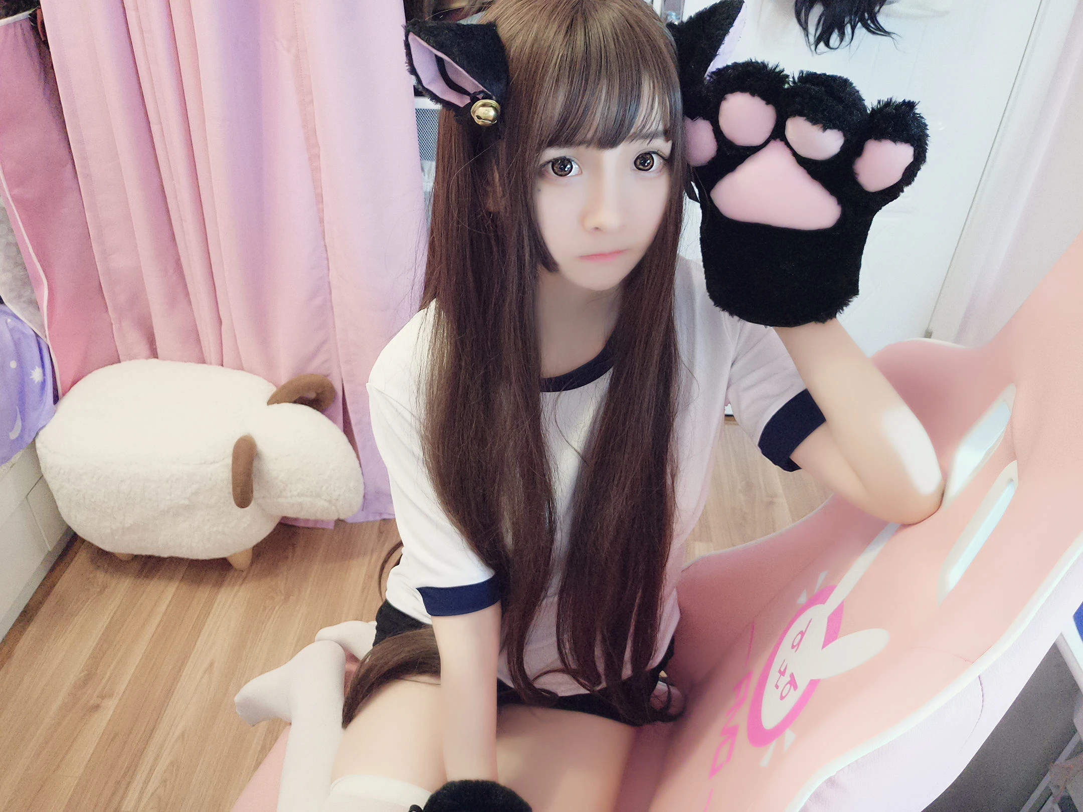 二次元美女古川kagura – 猫耳体操插图7