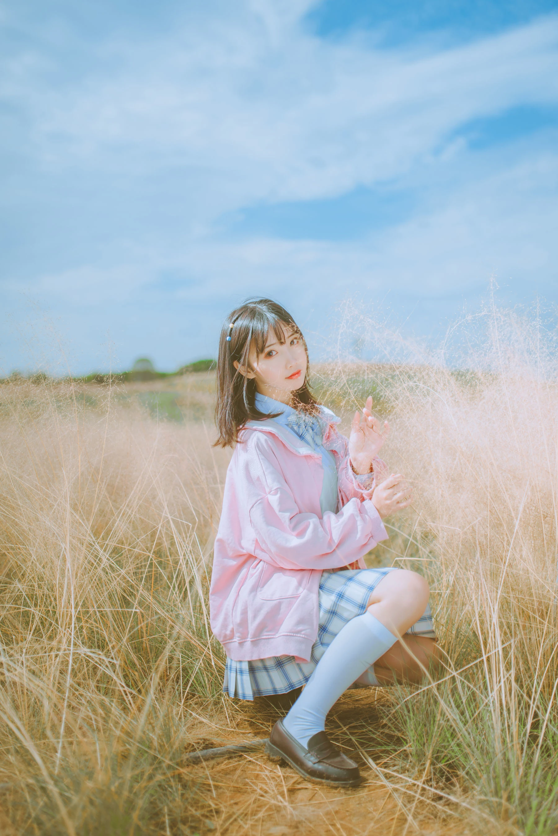 可爱人气Coser面饼仙儿 粉黛草JK [19P]插图5
