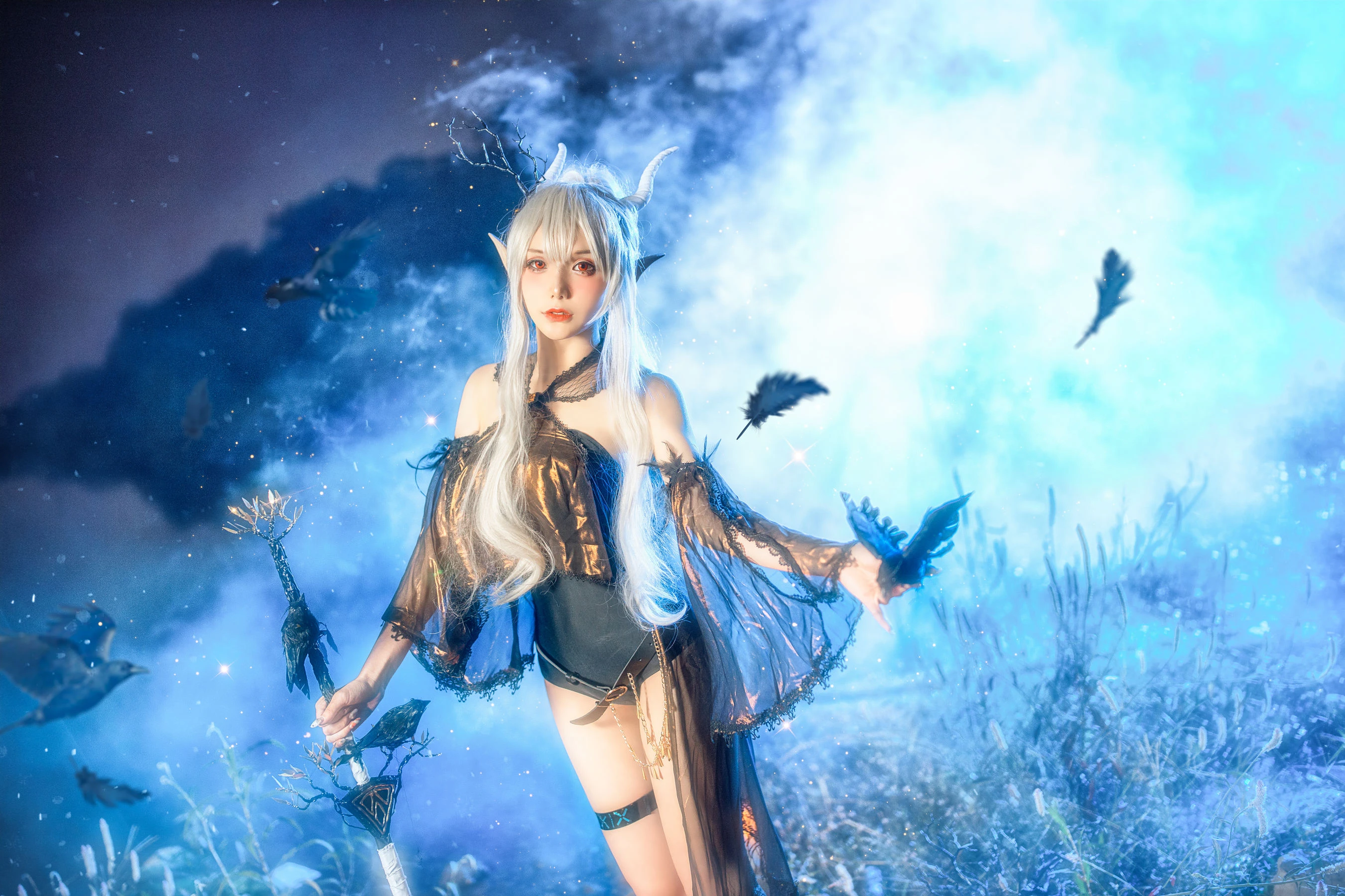 COS妹子仙九Airi – 闪灵静谧午夜插图1