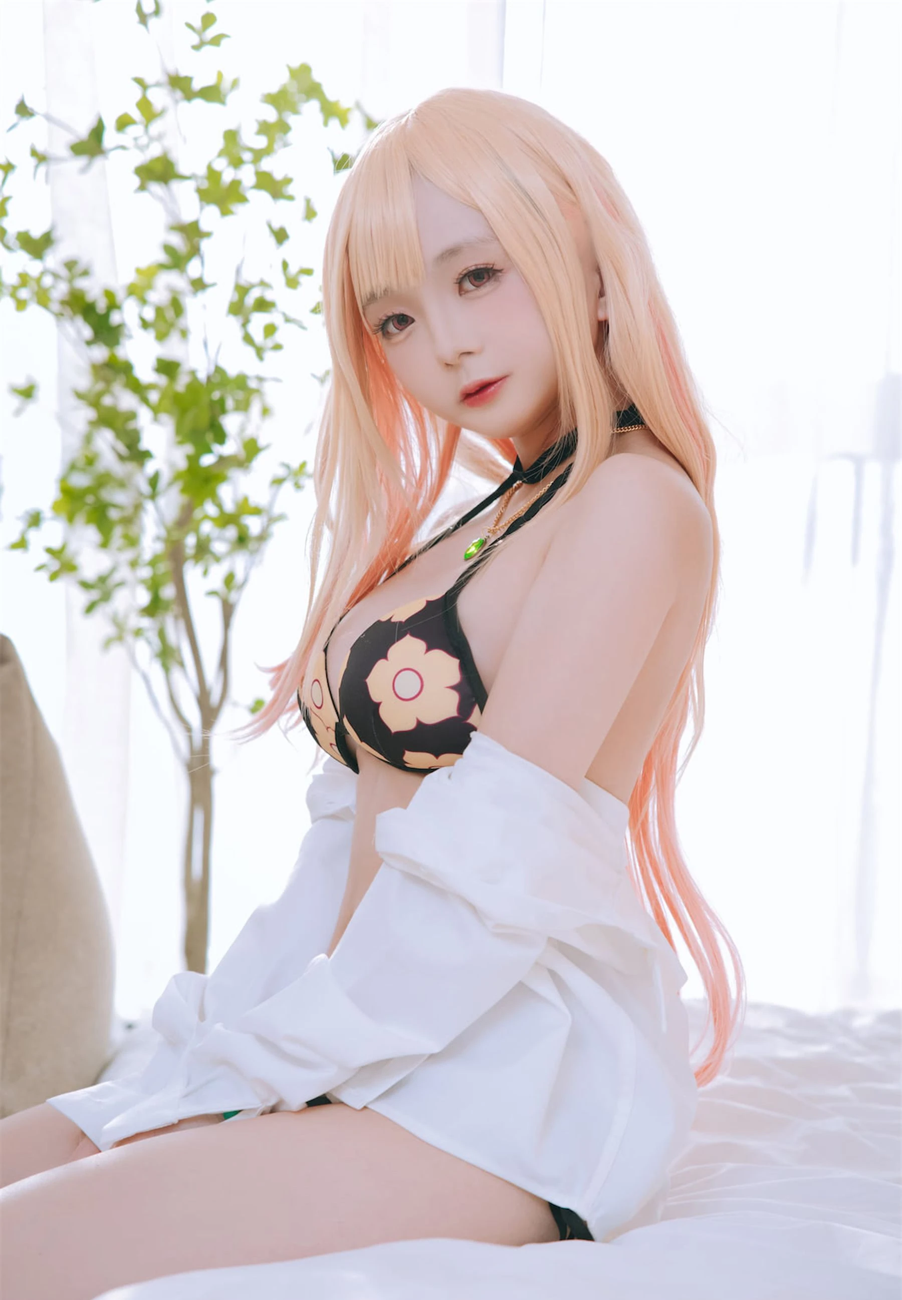 Cosplay日奈娇 – 更衣人偶喜多川海梦泳装 [62P]插图1