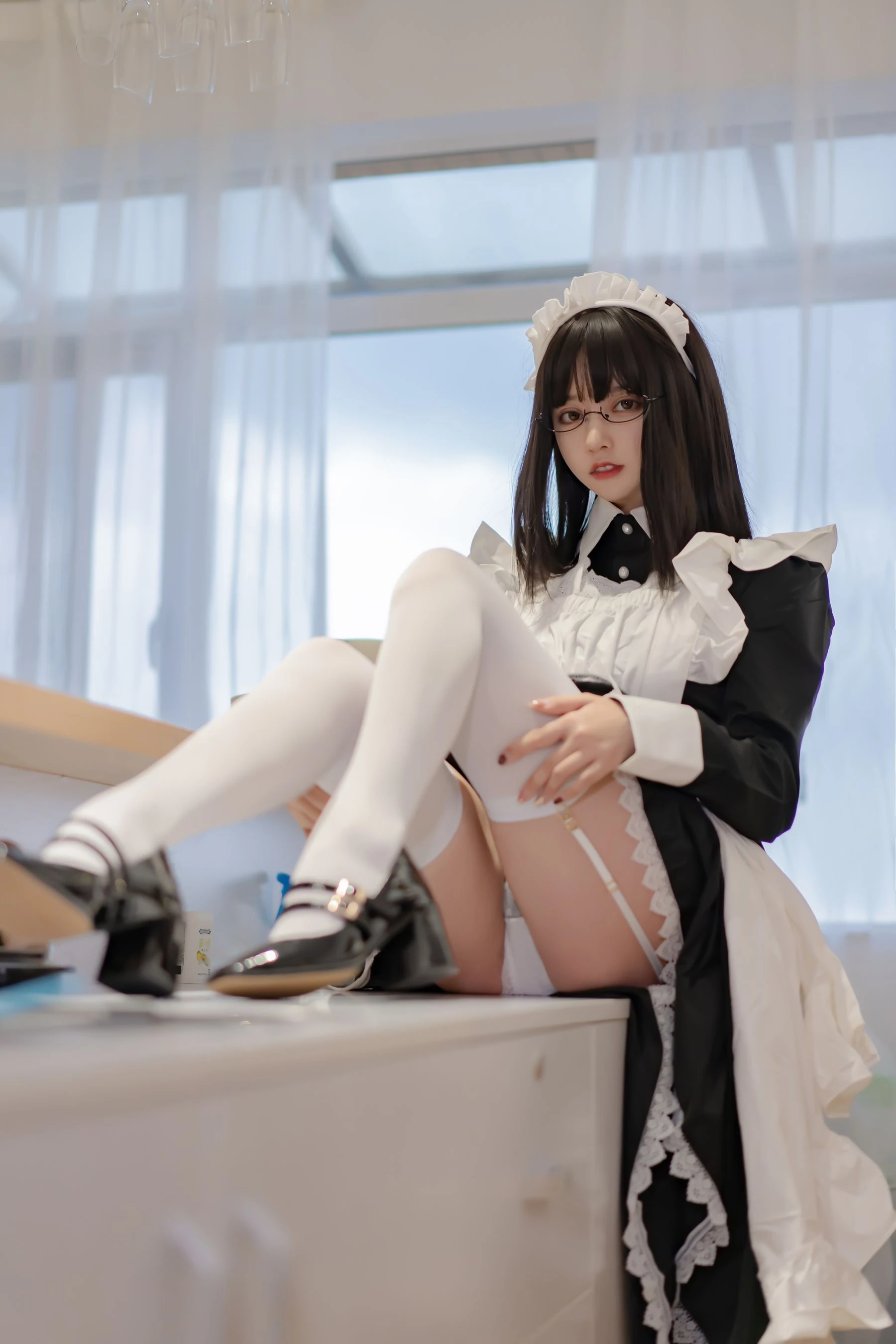 斗鱼米线线sama – 女仆长裙插图1