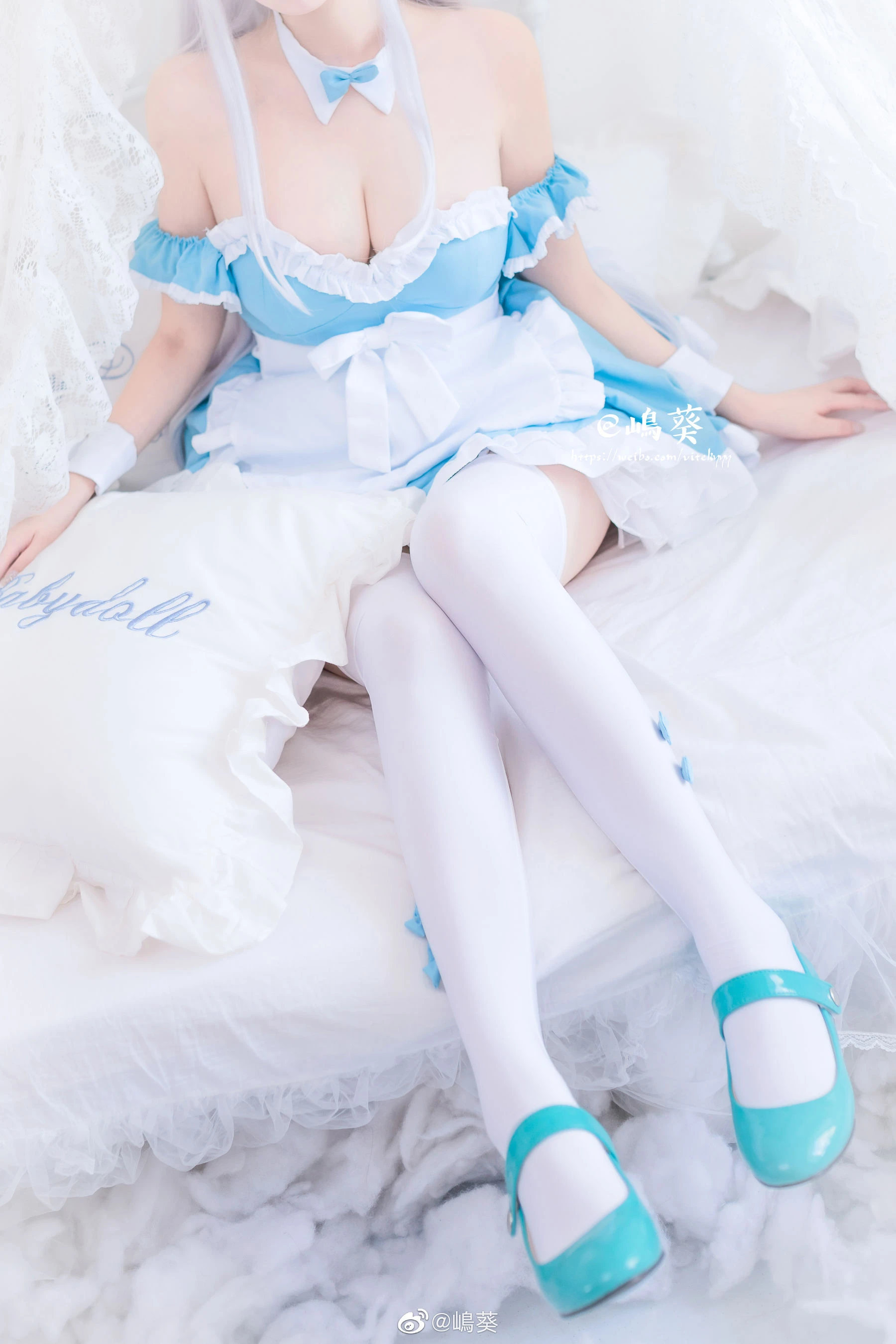 微博美女嶋葵 小天鹅女仆插图6