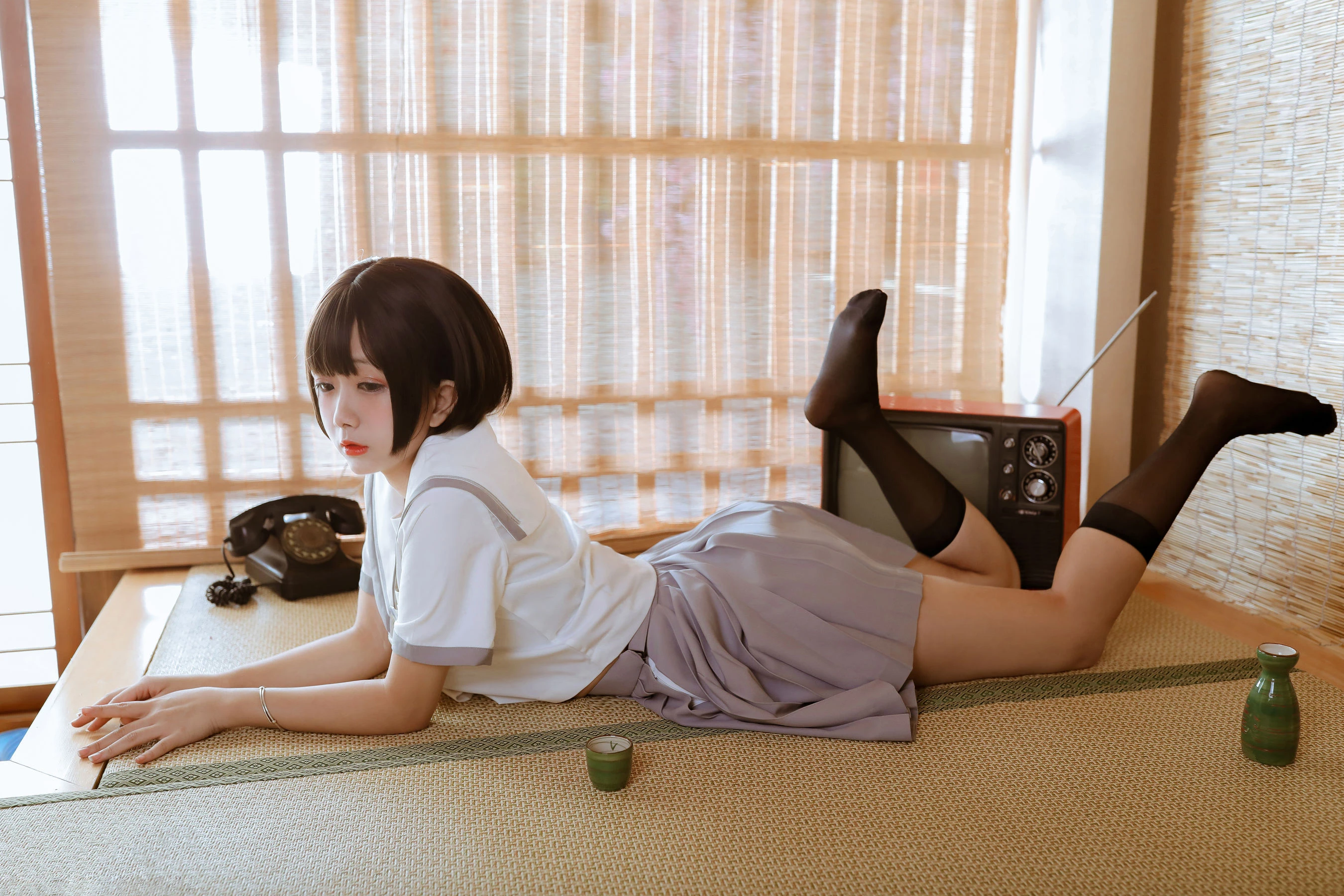 Cosplay日奈娇 和风jk [40P]插图2