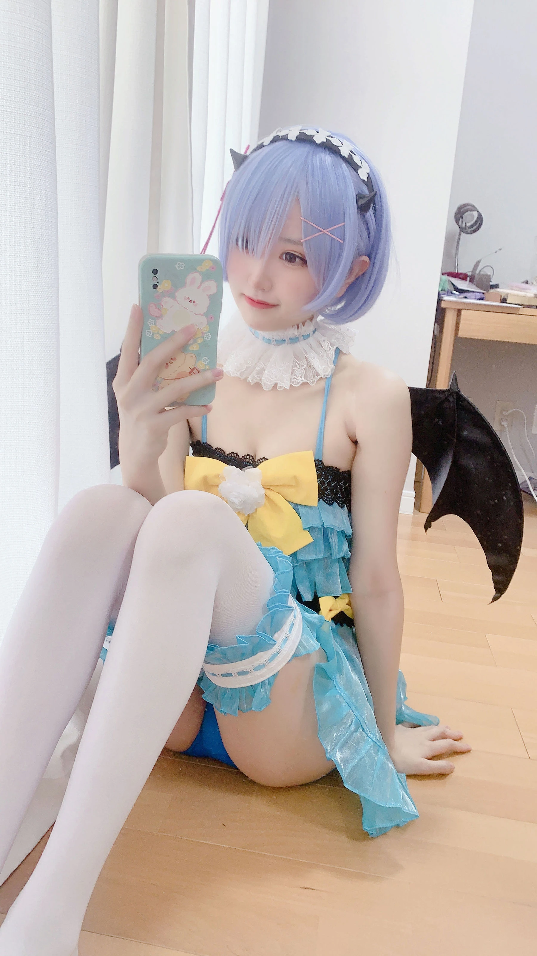 千阳(ちよ) – 雷姆小恶魔cos插图8