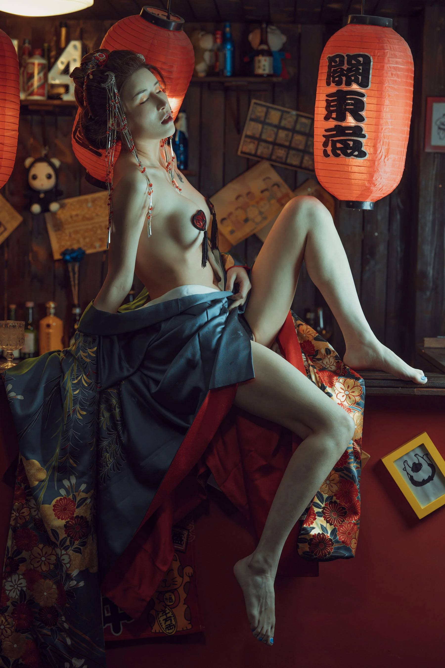 鹿八岁 – 酒醉的和服少女 [40P]插图4