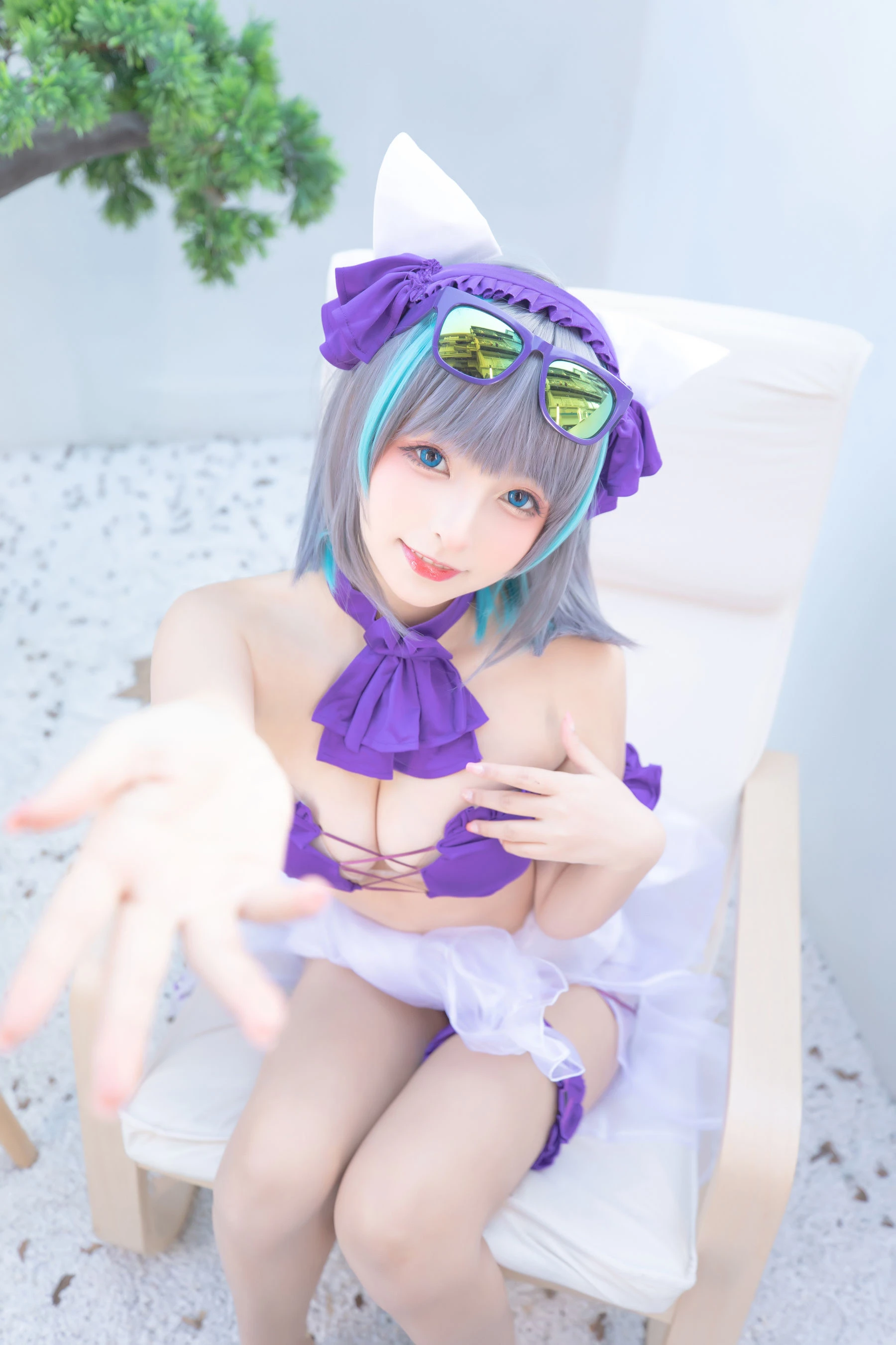 萝莉神楽板真冬 之柴郡 – 纯色庭院插图6