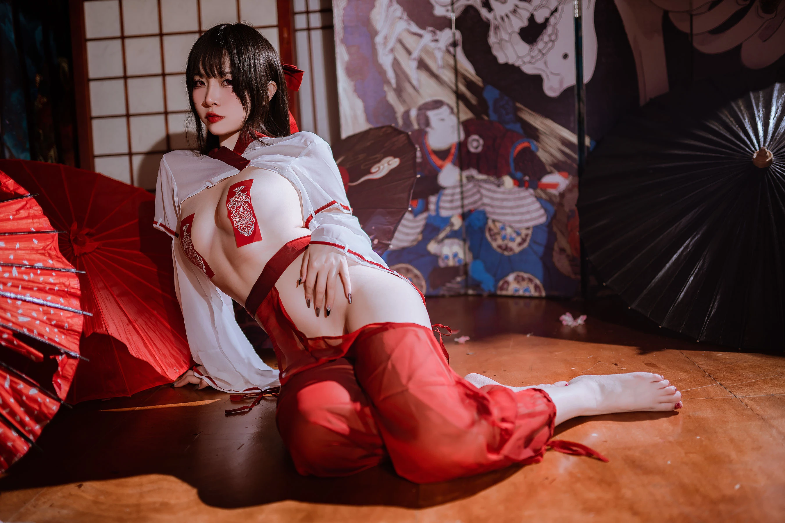 人气Coser二佐Nisa 私房巫女 [36P]插图4