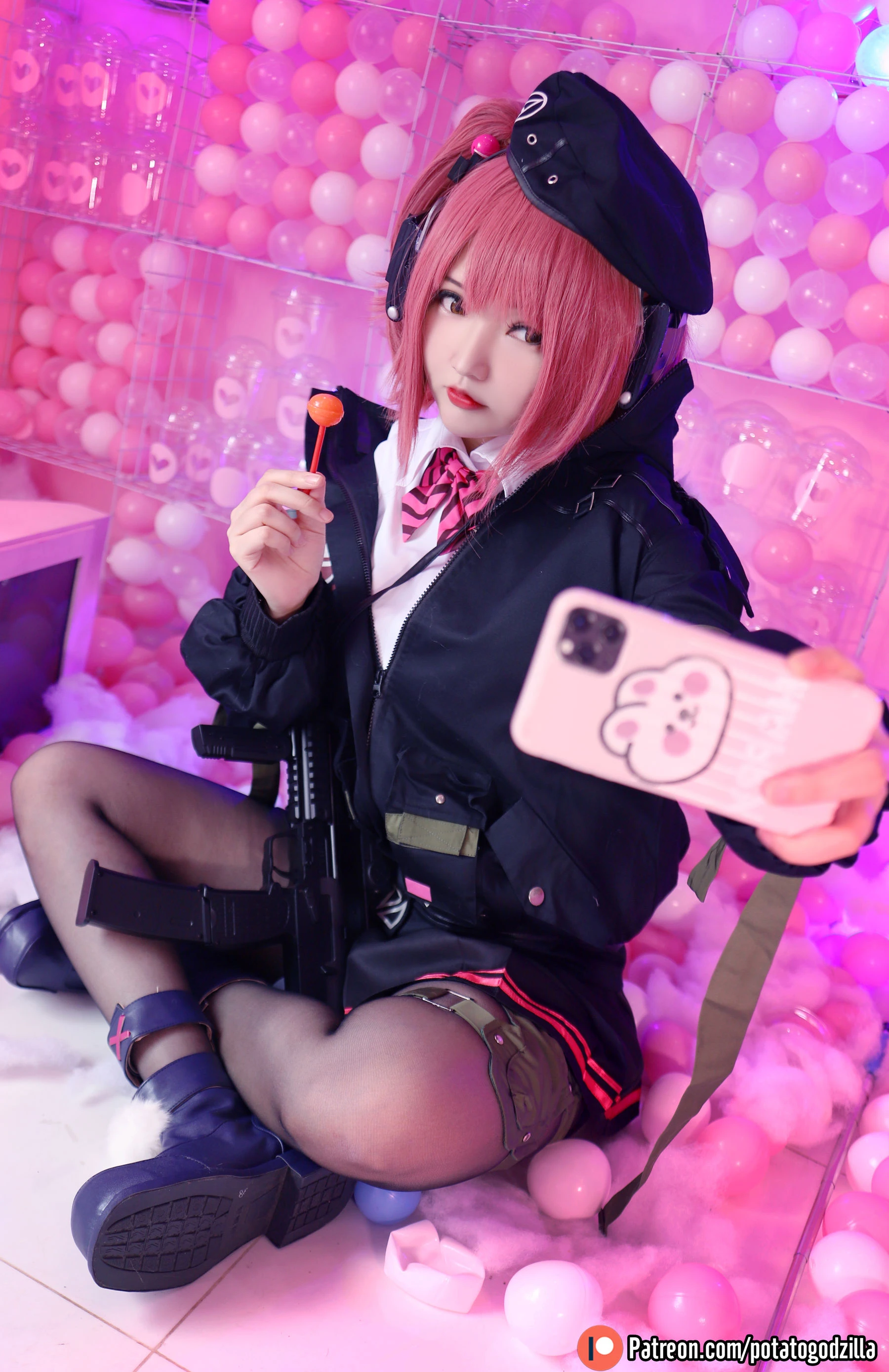 Coser小姐姐Potato Godzilla – MP7 (Girls Frontline)高清在线免费欣赏–微密图社-微密图社
