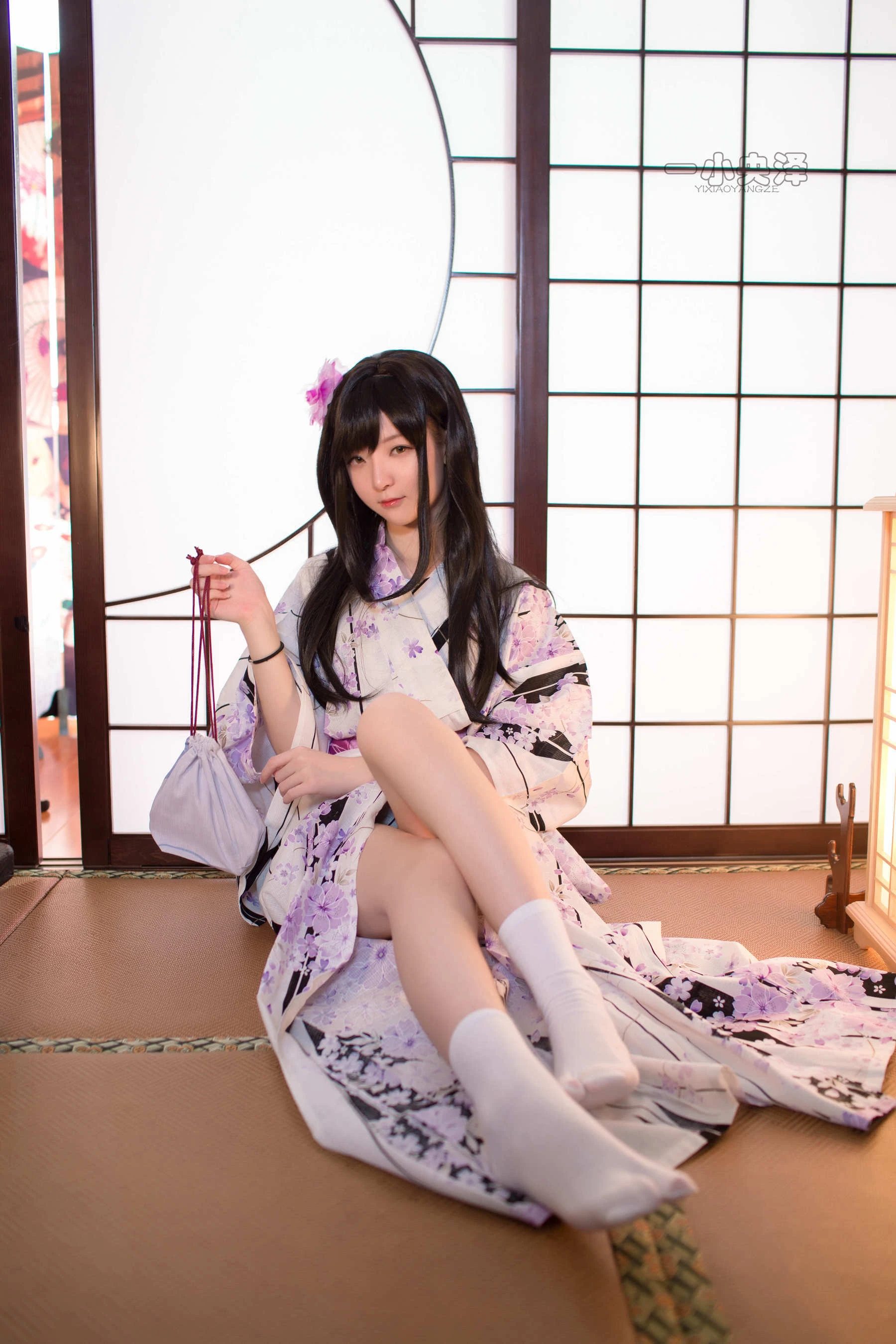 [萝莉COS] 一小央泽 – 和服短袜 [41P]插图6