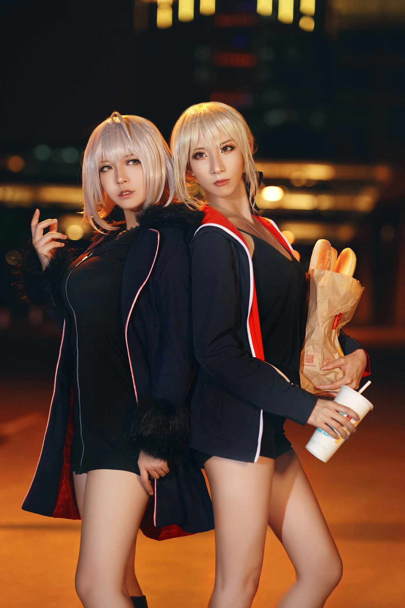 半半子&索索sophia – 黑贞2 [34P]插图1